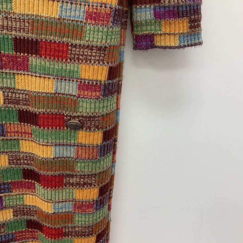 Chanel Chanel Color block cashmere round neck short-sleeved knitte Size XS / US 0-2 / IT 36-38 - 4 Thumbnail