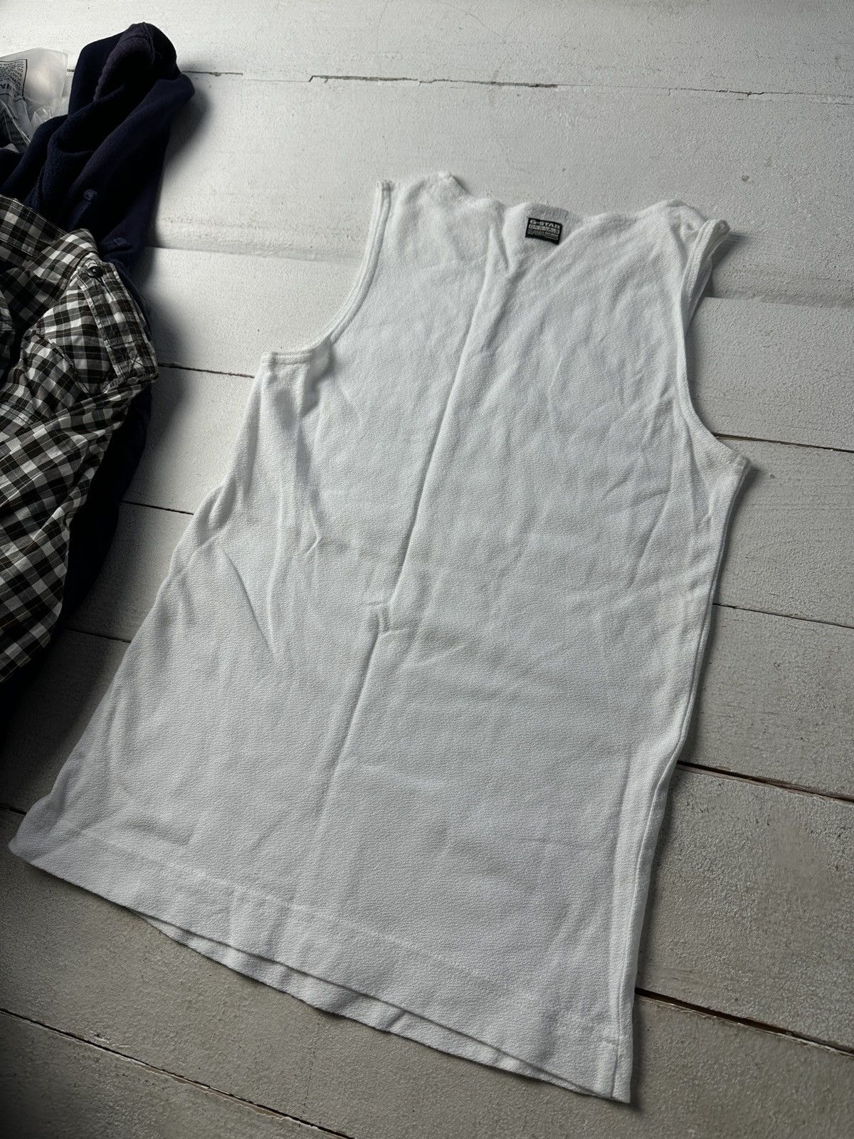 G-Star 🚨VINTAGE BIG LOGO G STAR RAW SLEEVELESS TANK T SHIRT RARE Size US S / EU 44-46 / 1 - 8 Thumbnail