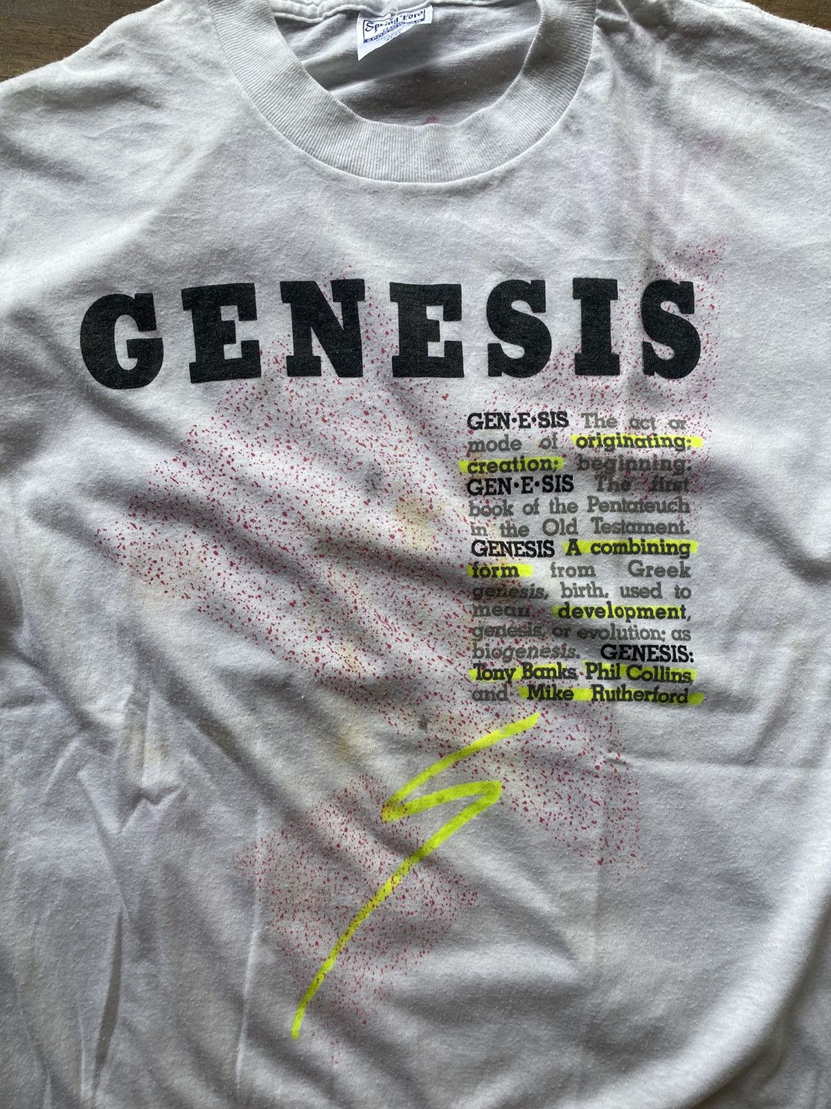 Band Tees × Vintage Vintage 1987 Genesis Band T Shirts Size US L / EU 52-54 / 3 - 2 Thumbnail
