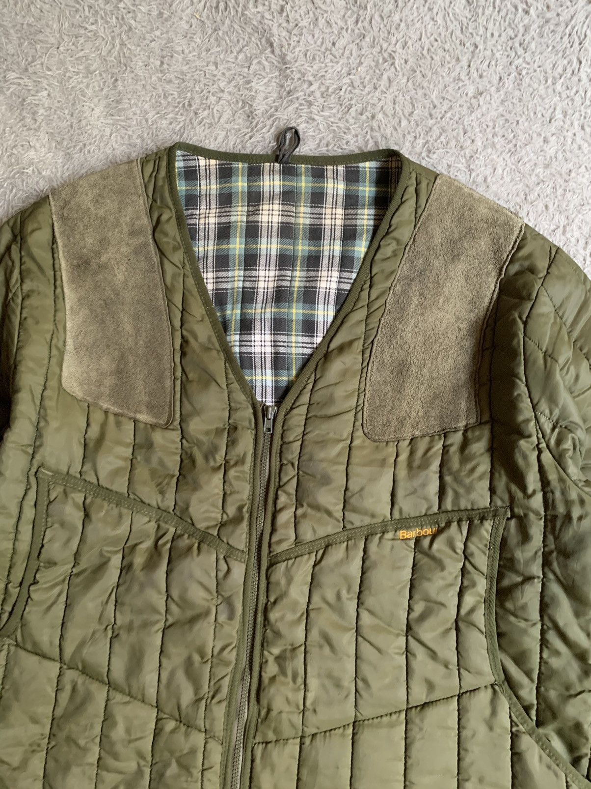Barbour Vintage 90s Barbour Hunting Quilted Shooting Jacket Size US XL / EU 56 / 4 - 2 Thumbnail