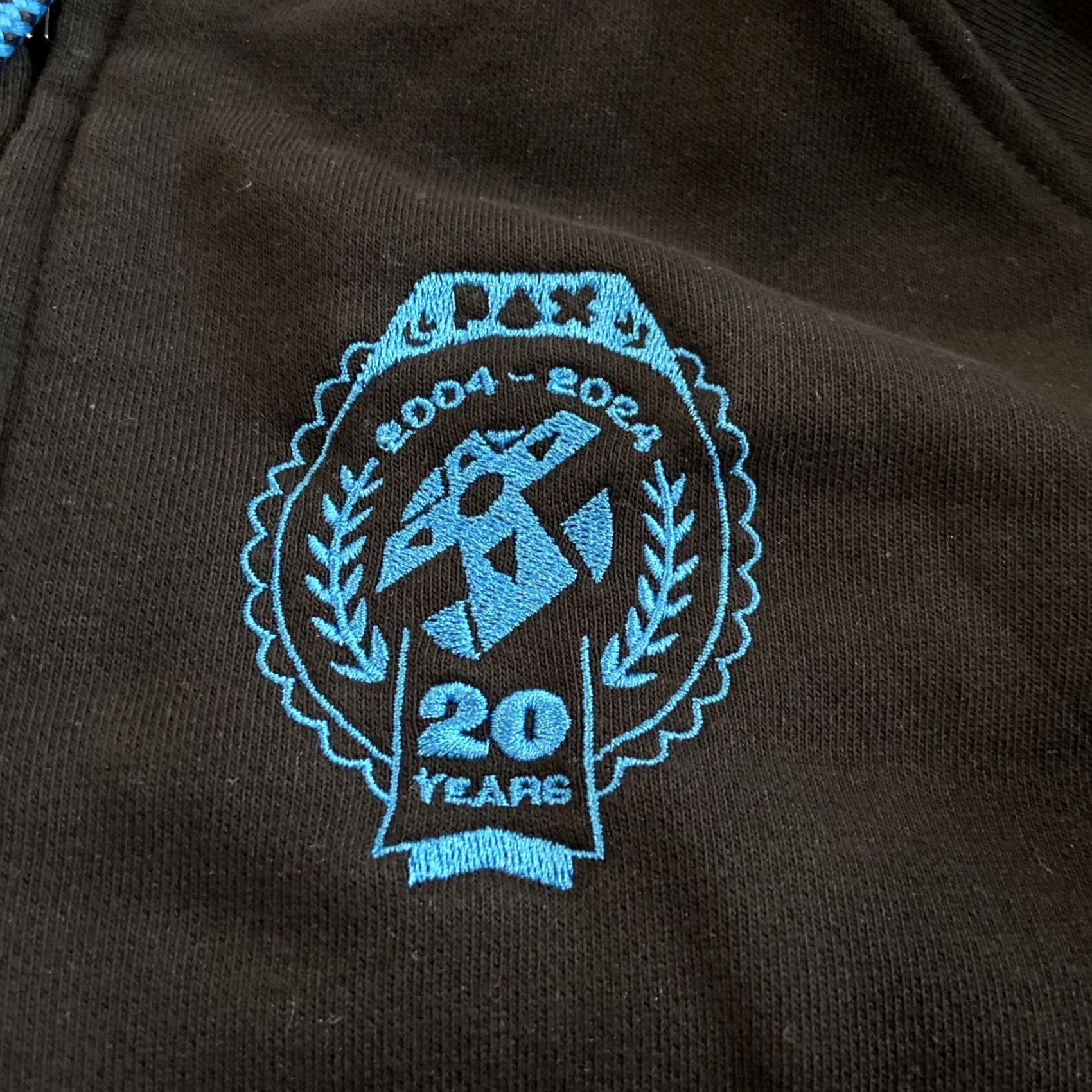 Vintage PAX Hoodie Full Zip Sweatshirt Jacket 2004-2024 Penny Arcade Expo So L Black Cotton Polyester Fleece Graphic Print Pockets Zipper Men Long Sleeve Size US L / EU 52-54 / 3 - 2 Thumbnail