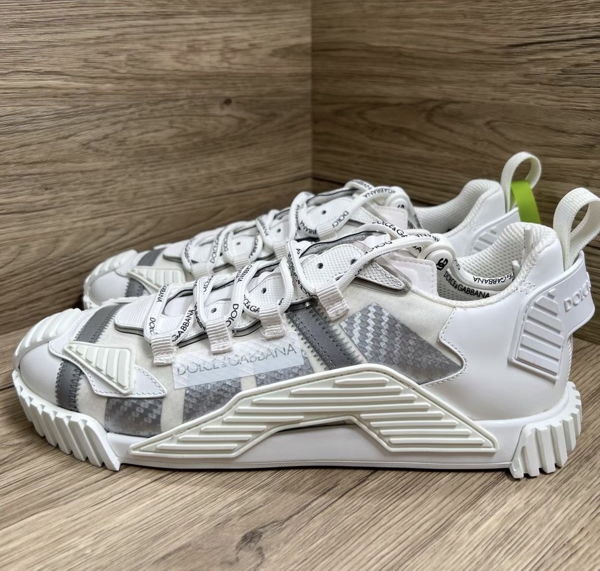 Dolce & Gabbana Dolce & Gabbana NS1 Grey and White Sneakers J41 Size US 9 / EU 42 - 1 Thumbnail