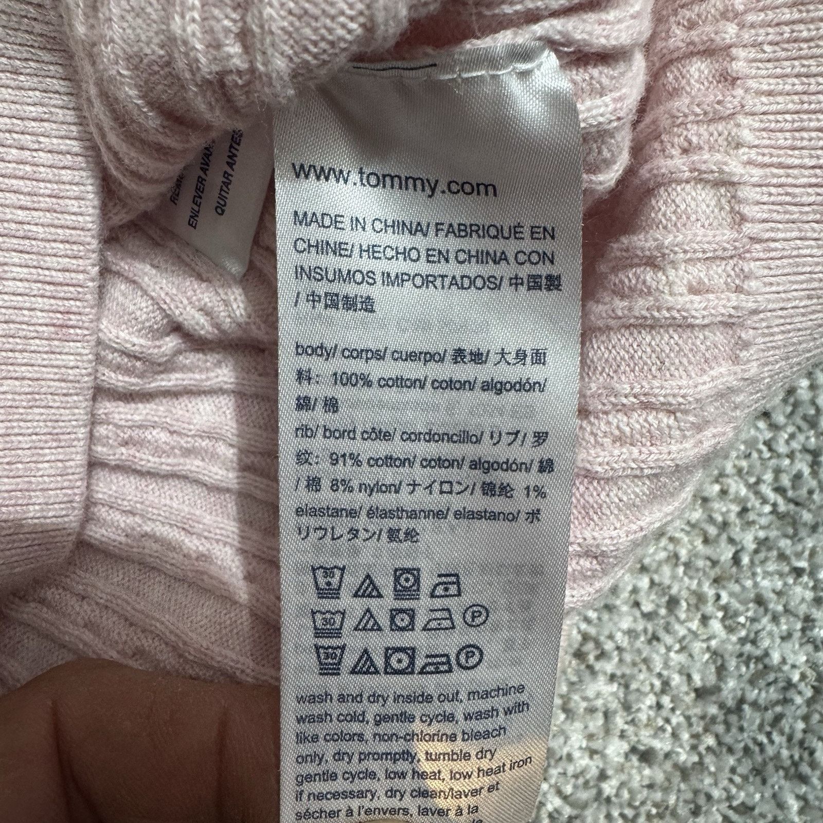 Tommy Hilfiger Tommy Hilfiger Sweater Women L Preppy Cable Knit Academia Size L / US 10 / IT 46 - 6 Thumbnail