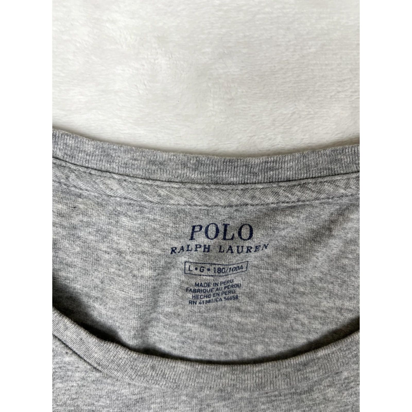 Polo Ralph Lauren Polo Ralph Lauren T-Shirt Mens Large Gray Athletics Sport Retro Spell Out Size US L / EU 52-54 / 3 - 3 Thumbnail