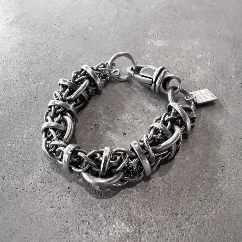 Goti Goti Interlocking Chain Sterling Silver Bracelet Size ONE SIZE - 2 Thumbnail
