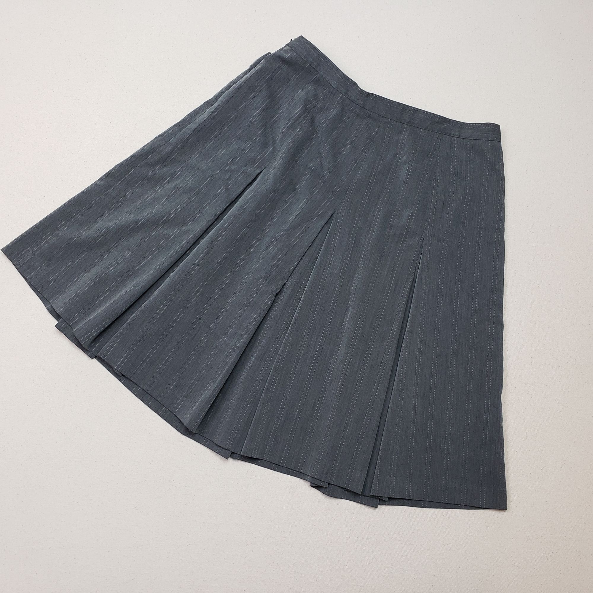Other Hillard & Hanson Womens Mid-Rise Panel Gray Stretch Skirt 10 Size 28" / US 6 / IT 42 - 6 Thumbnail