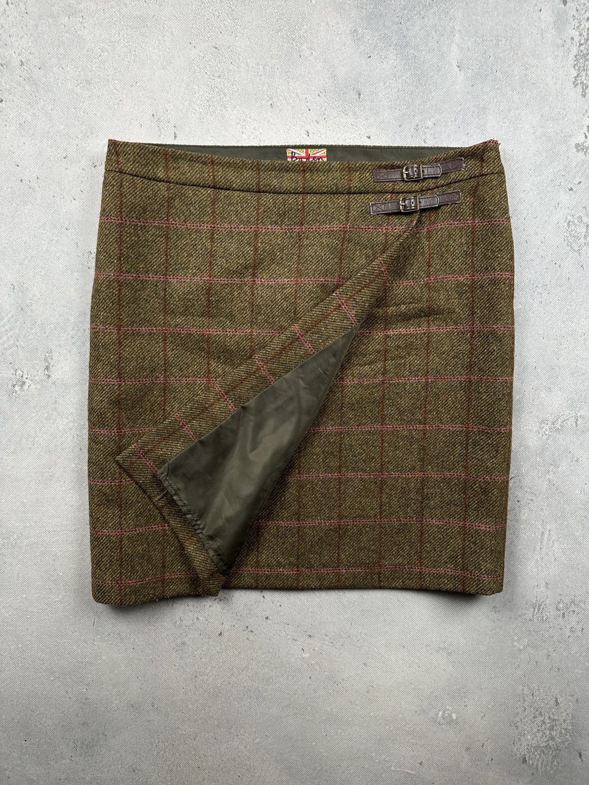 Boden Vintage Boden Moon British Tweed Wool Wrap Skirt Countrycore Size 36" / US 14 / IT 50 - 1 Thumbnail