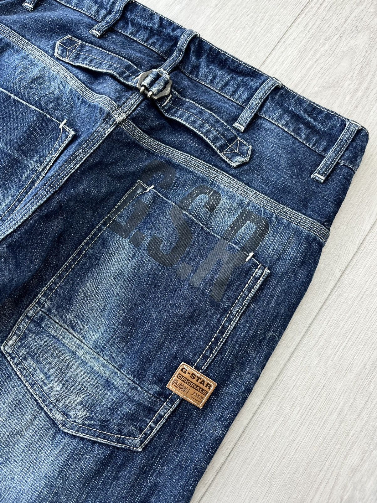 G-Star Vintage G-Star Raw Cargo Jeans Big Logo Y2K 90s Hype Size US 31 - 3 Thumbnail