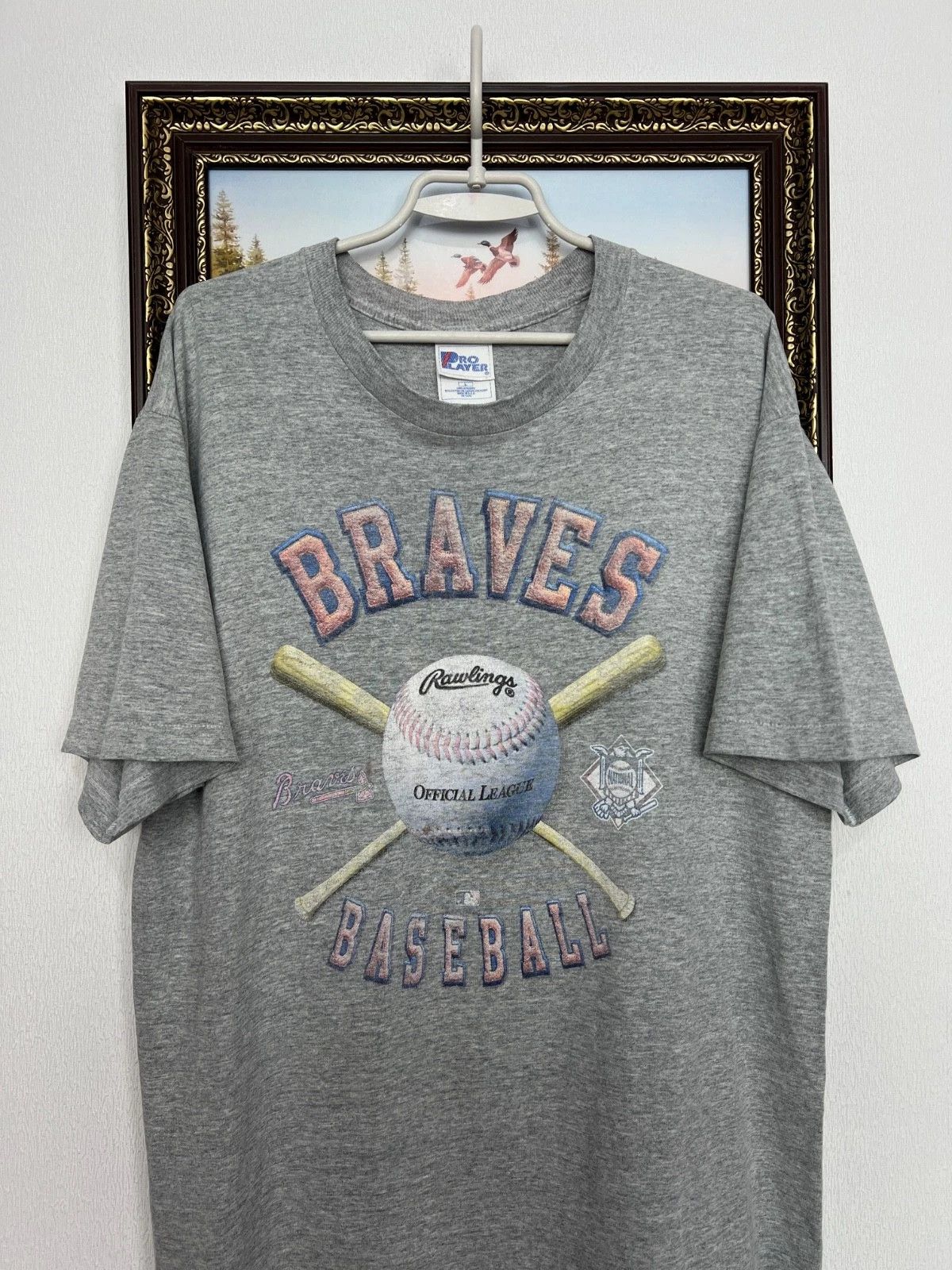 Vintage Vintage Atlanta Braves MLB Tee Shirt Jersey Over Print Logo Size US L / EU 52-54 / 3 - 2 Thumbnail