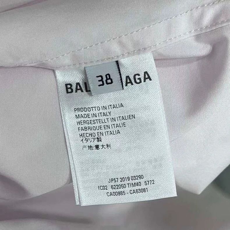 Balenciaga Balenciaga size 38 Printed logo shirt Size XS / US 0-2 / IT 36-38 - 6 Thumbnail