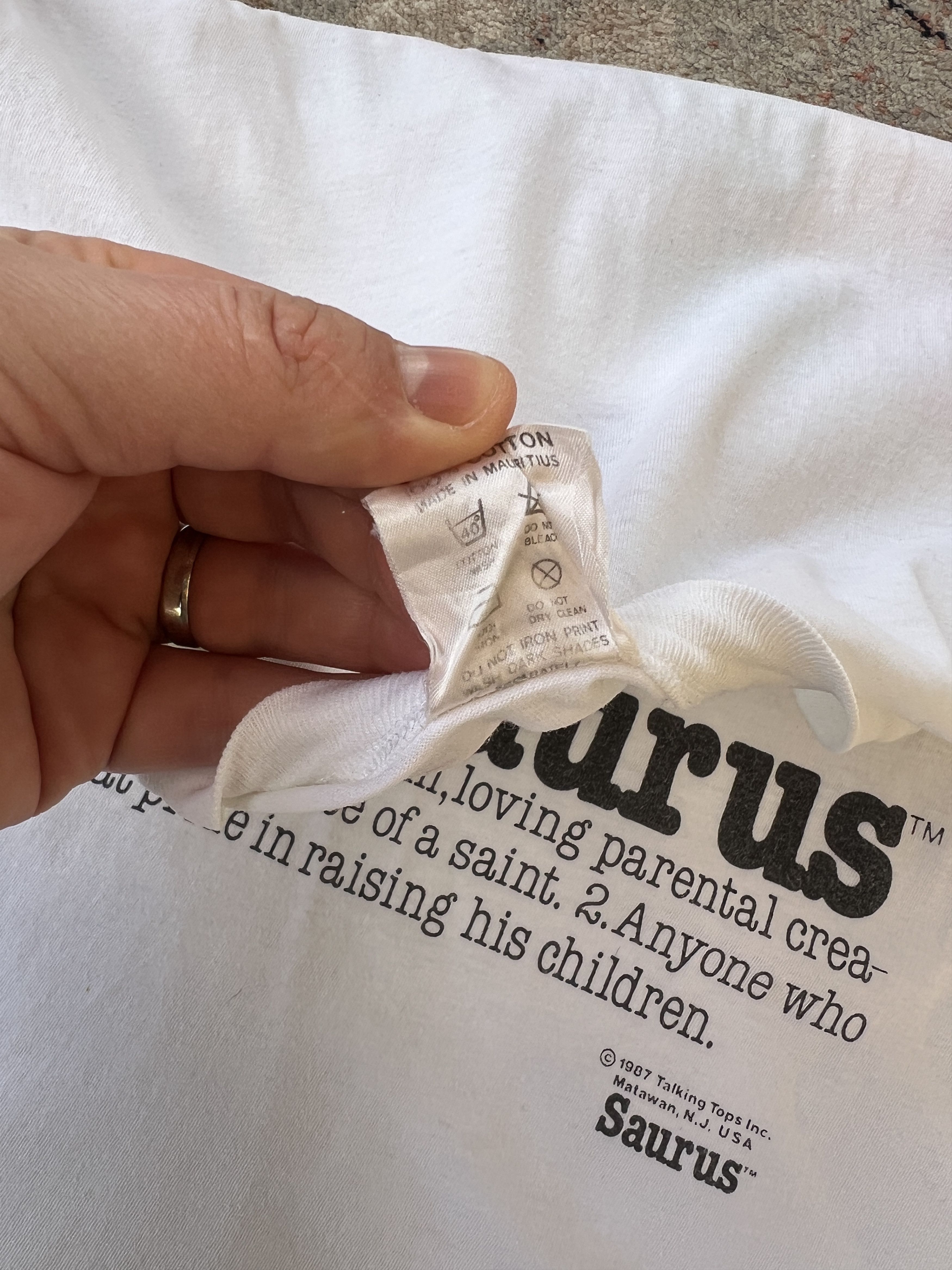 Vintage 1987 Dadasaurus Vintage Tee Size US M / EU 48-50 / 2 - 4 Thumbnail