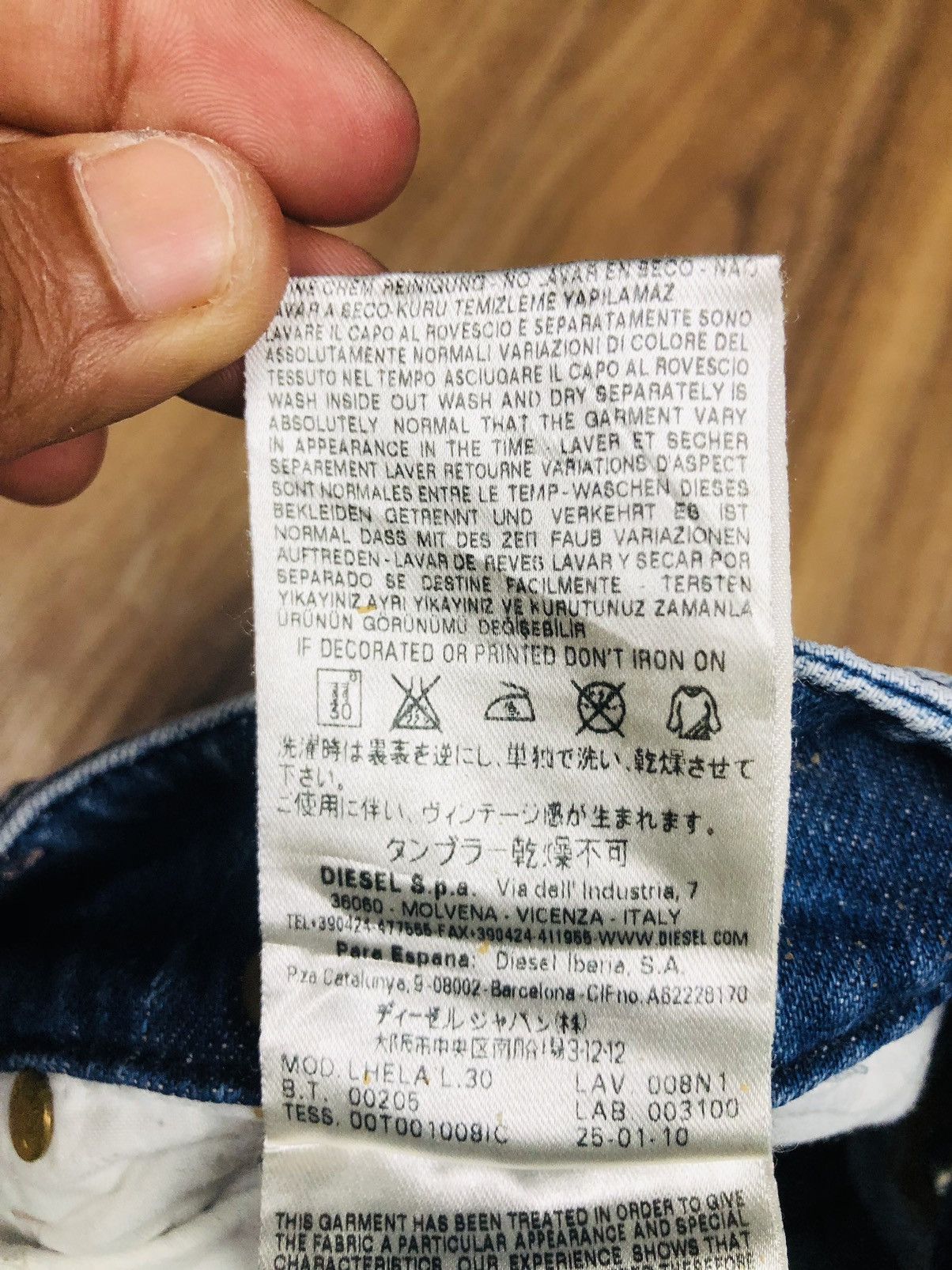 Diesel Diesel Industry Distress Jeans (35) Size US 27 - 18 Thumbnail