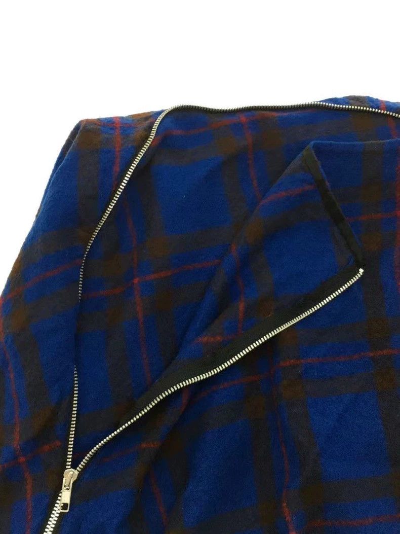 Comme des Garcons Comme des Garcons size S Blue plaid deformed skirt skirt Size 25" / US 0 / IT 36 - 4 Thumbnail