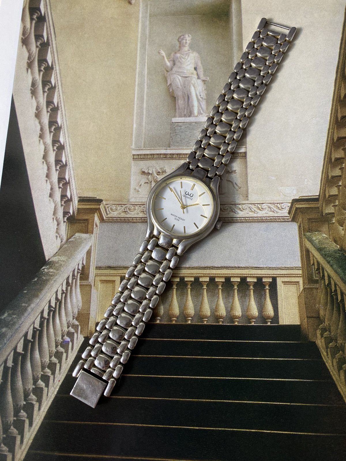 Japanese Brand Vintage Q&Q Quartz Watch Water Resist 30M Size ONE SIZE - 2 Thumbnail