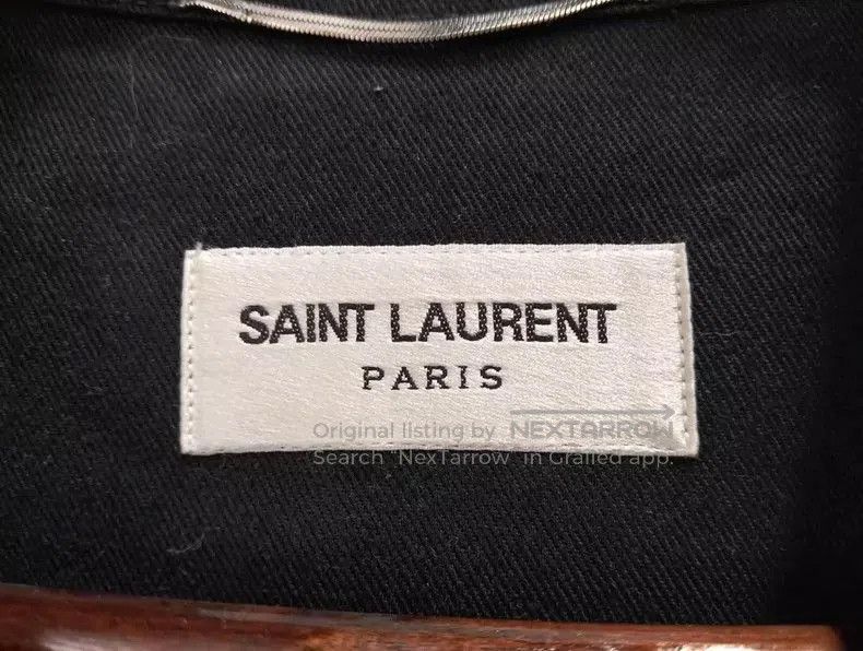 Yves Saint Laurent YSL Black Leather Jacket Outerwear. Size US L / EU 52-54 / 3 - 3 Thumbnail
