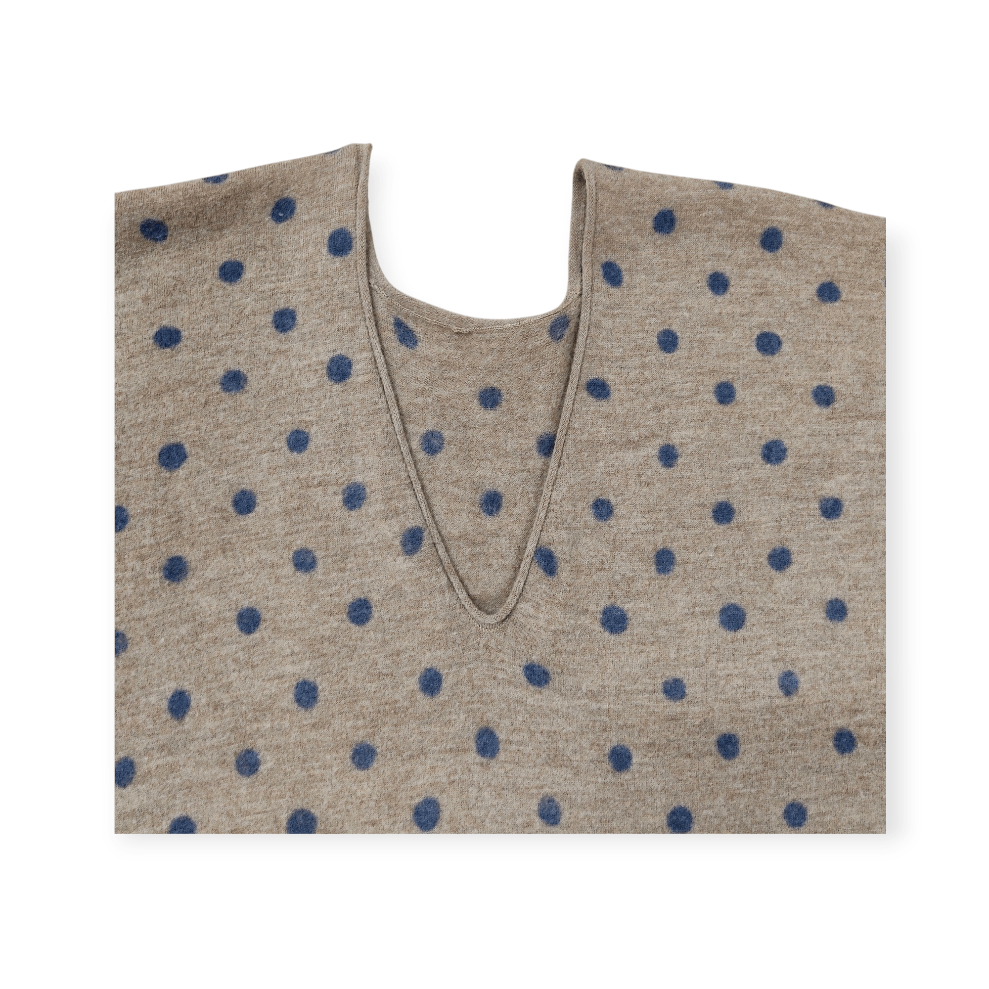 45rpm 45rpm Kapital "Hua Xia" Polka Dot Woven Wool Poncho Size ONE SIZE - 8 Thumbnail