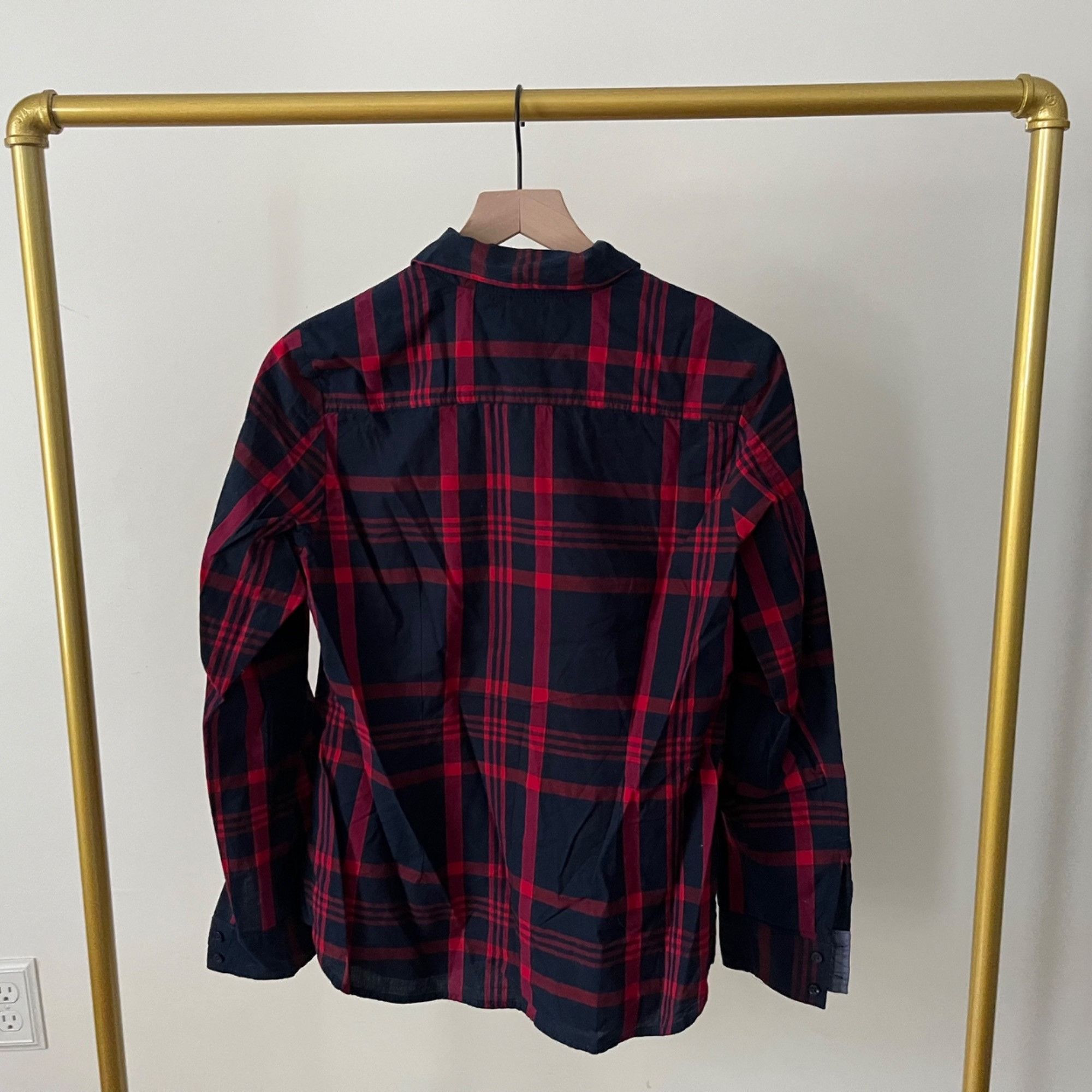Tommy Hilfiger Tommy Hilfiger Shirt Woman Med. Red Navy Plaid, Long Sleeves Size M / US 6-8 / IT 42-44 - 3 Thumbnail