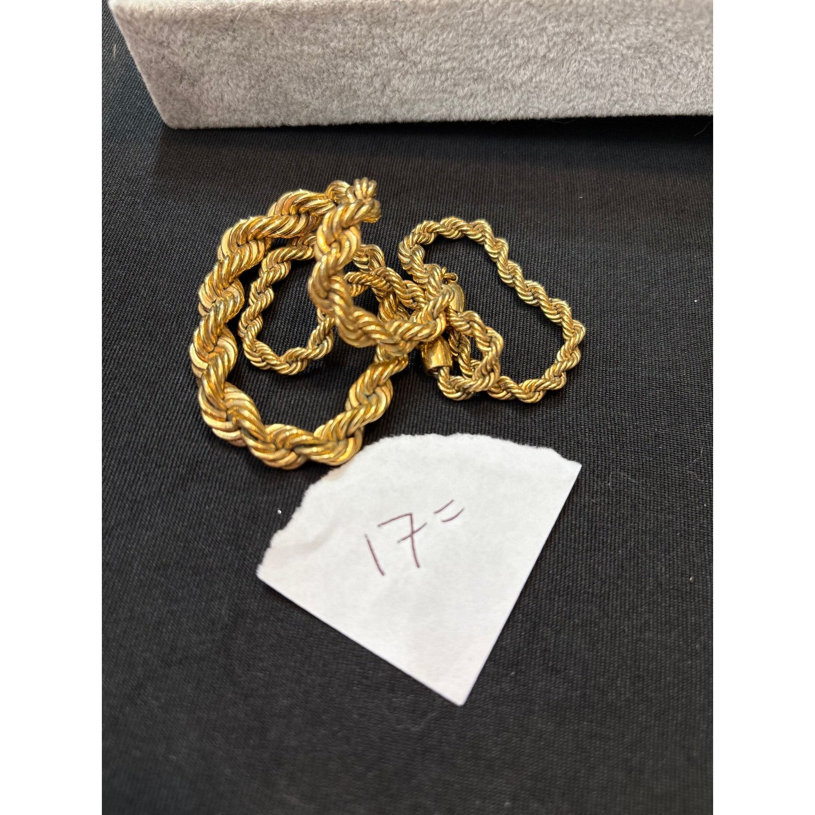 Monet Vintage Monet Gold Tone Rope Chain Necklace 17 Inch Signed Size ONE SIZE - 8 Thumbnail