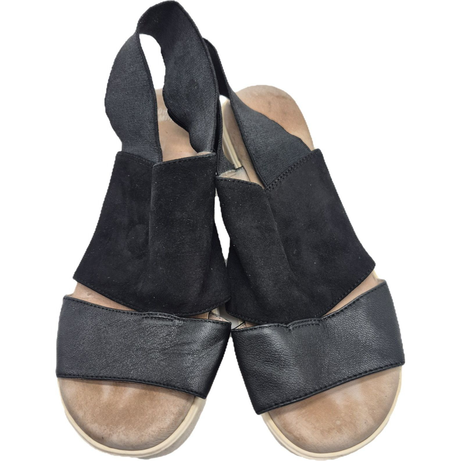 Johnston & Murphy Johnston & Murphy Cassandra Platform Sandals Black Suede 6.5 Size US 6.5 / IT 36.5 - 9 Thumbnail