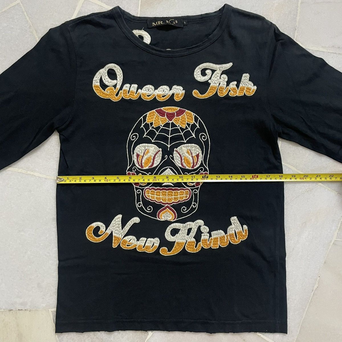 Ed Hardy LS Queer Fish New Kind Graphic & Skull Design Size US M / EU 48-50 / 2 - 6 Thumbnail