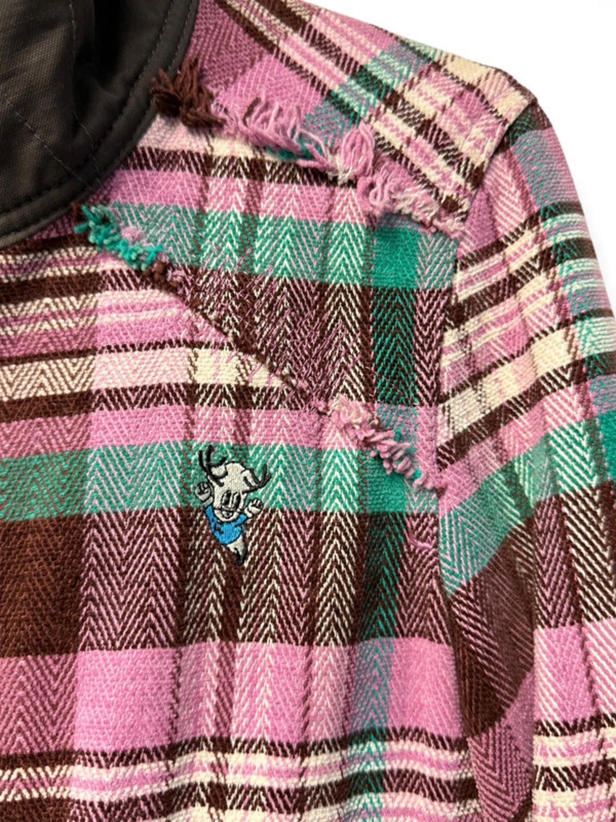 Diesel Diesel Plaid Herringbone Y2K Utility Jacket Small Pink Size S / US 4 / IT 40 - 4 Thumbnail