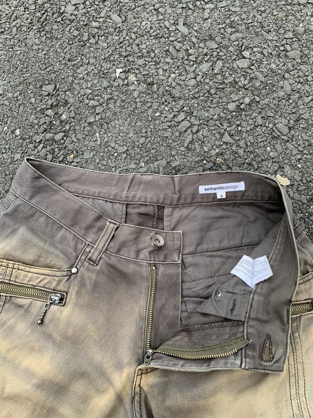 Tornado Mart TRASHER💥FLARE SEMANTIC DESIGN BONDAGE SUNFADED DISTRESSED Size US 28 / EU 44 - 19 Thumbnail
