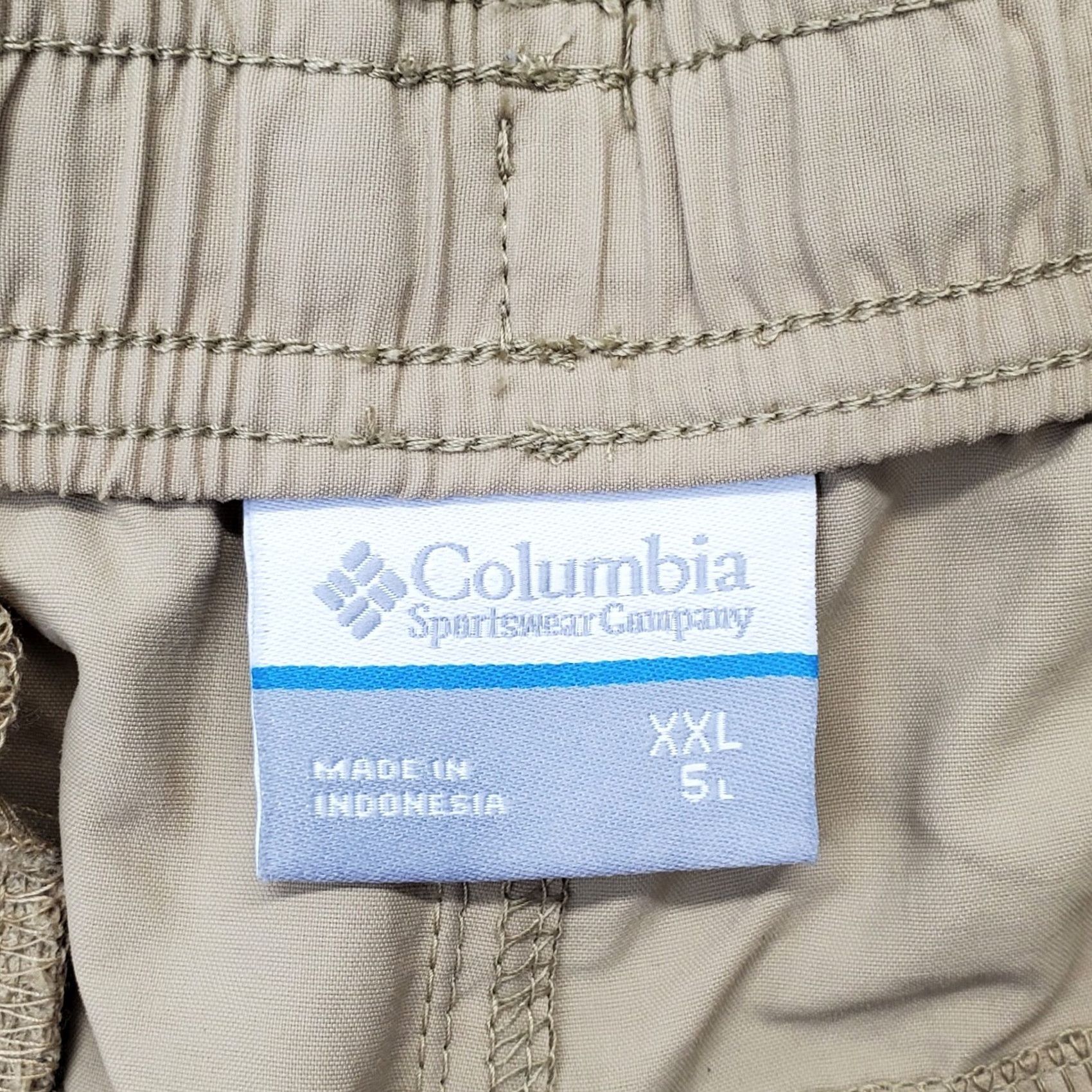 Vintage Columbia Pocketville Trail Shorts Womens XXL Brown Regular Fit Elastic Waist Size 40" / US 18 - 6 Thumbnail