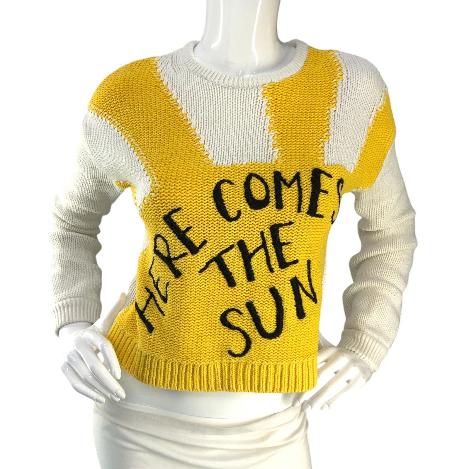 Alice + Olivia Alice + Olivia x The Beatles "Here Comes The Sun" Sweater XS Size XS / US 0-2 / IT 36-38 - 11 Thumbnail