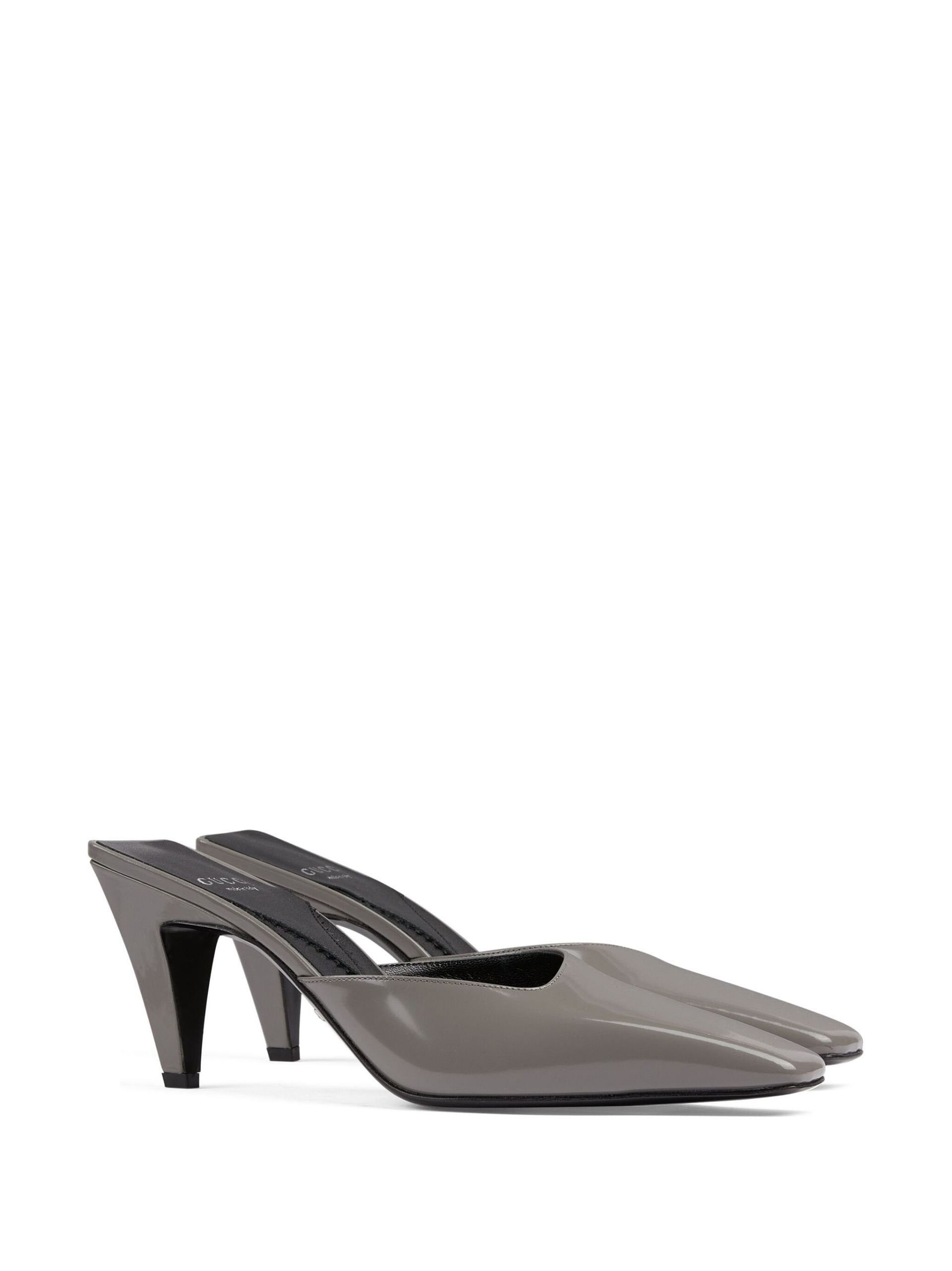 Gucci o1s1wg110225 Women's Mule Sandals in Steel Grey Size US 10.5 / IT 40.5 - 2 Thumbnail