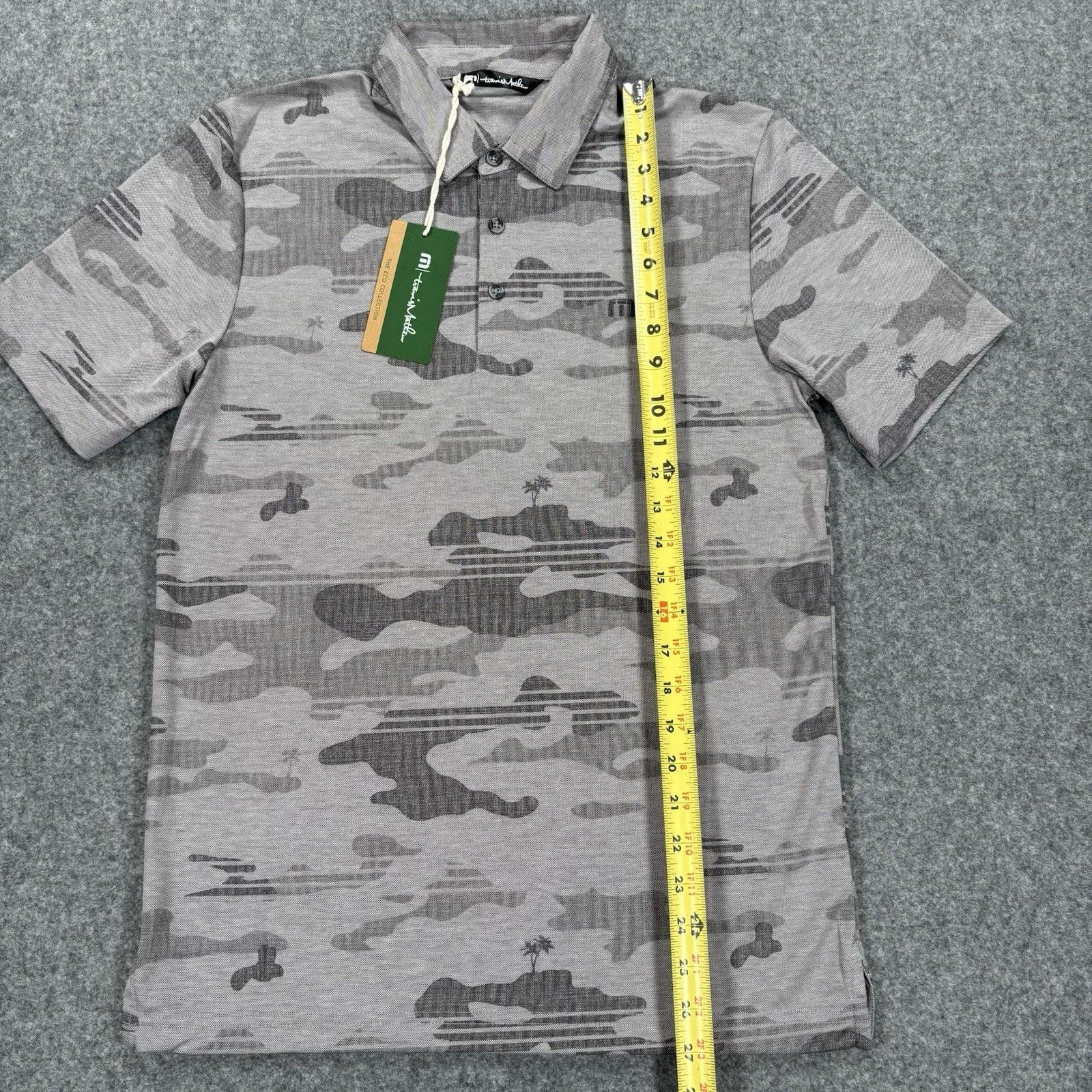 TravisMathew Travis Mathew Beachside Stealth Polo Men’s Small Gray Camo Size US S / EU 44-46 / 1 - 8 Thumbnail