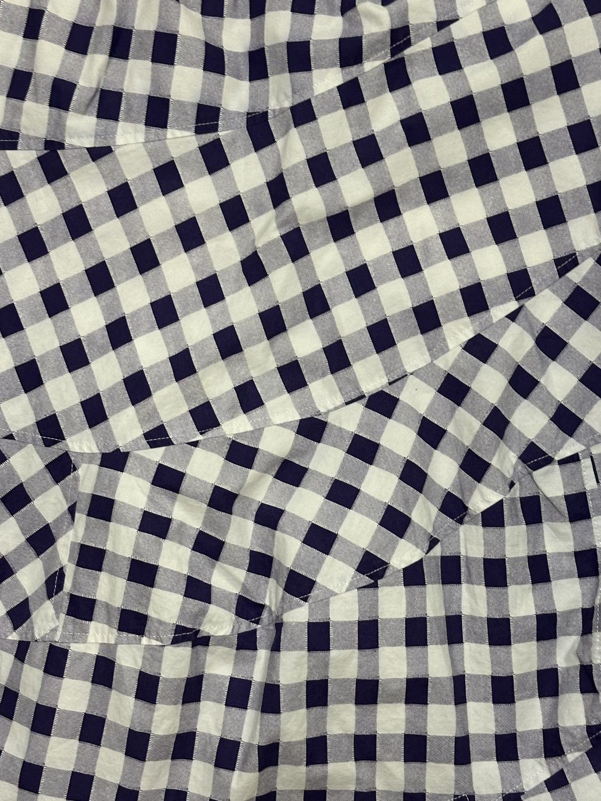 Tricot Comme des Garcons TRICOT COMME DES GARÇONS Gingham Check Asymmetric Midi Skirt Size 27" / US 4 / IT 40 - 5 Thumbnail