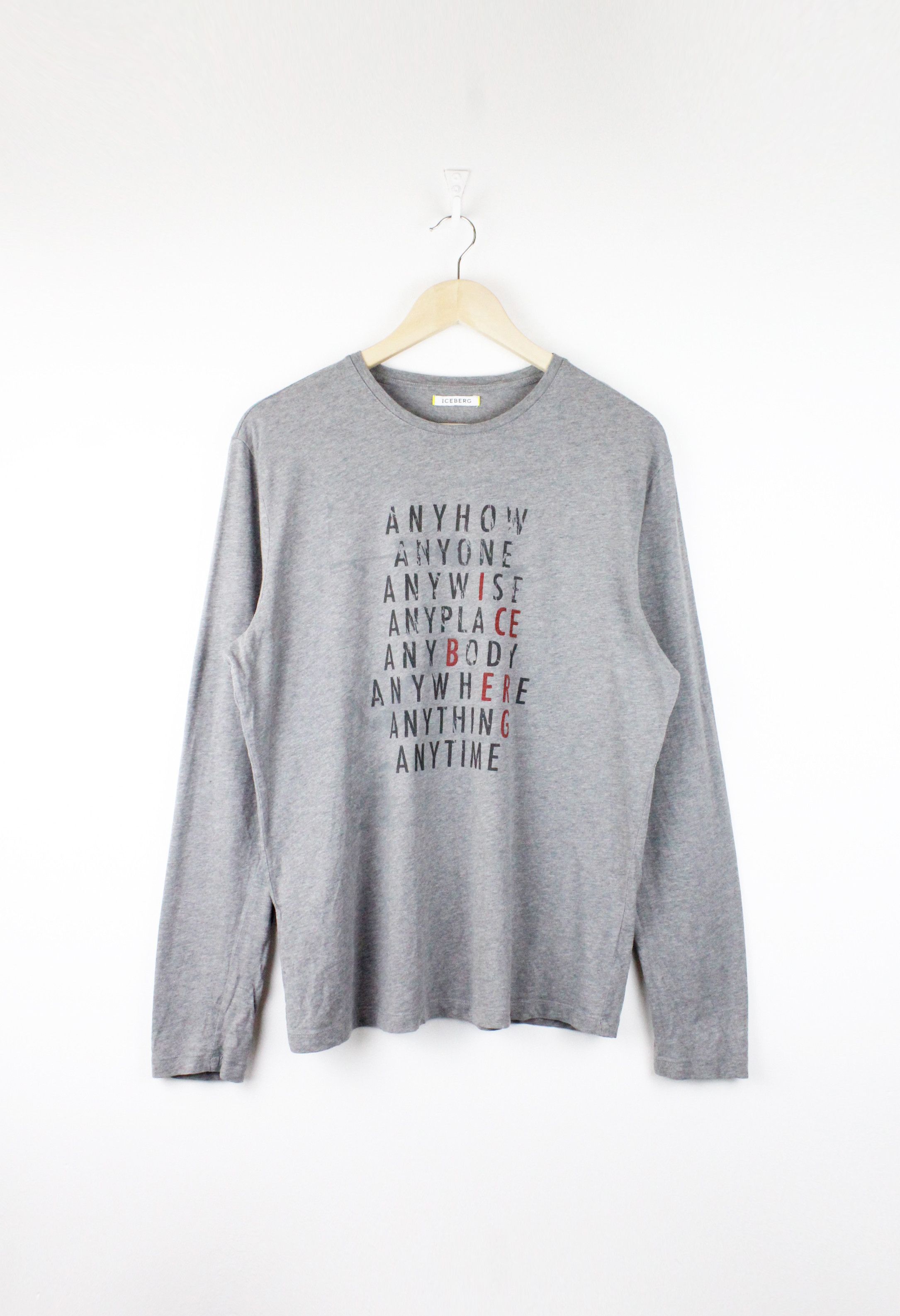Iceberg Iceberg Anyhow Anyone... Graphic Logo Long Sleeve T-shirt Size US M / EU 48-50 / 2 - 1 Thumbnail