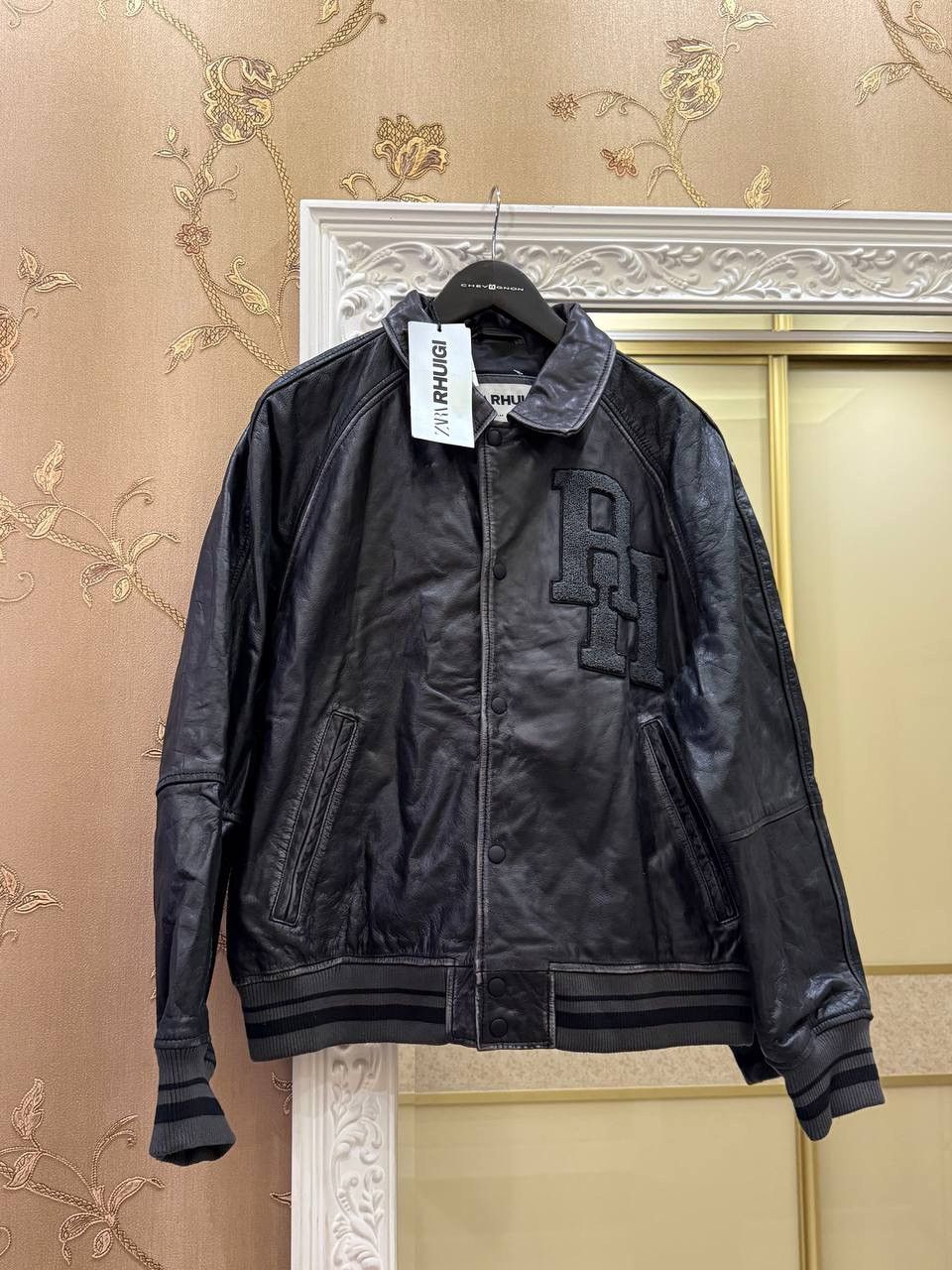 Zara Zara X rhuigi genuine leather jacket | Grailed