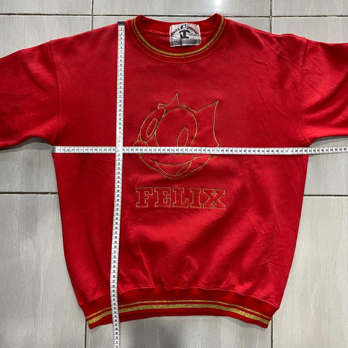 Felix Felix the Cat Vintage Sweatshirt Embroidered Graphic 90s Size US XL / EU 56 / 4 - 18 Thumbnail