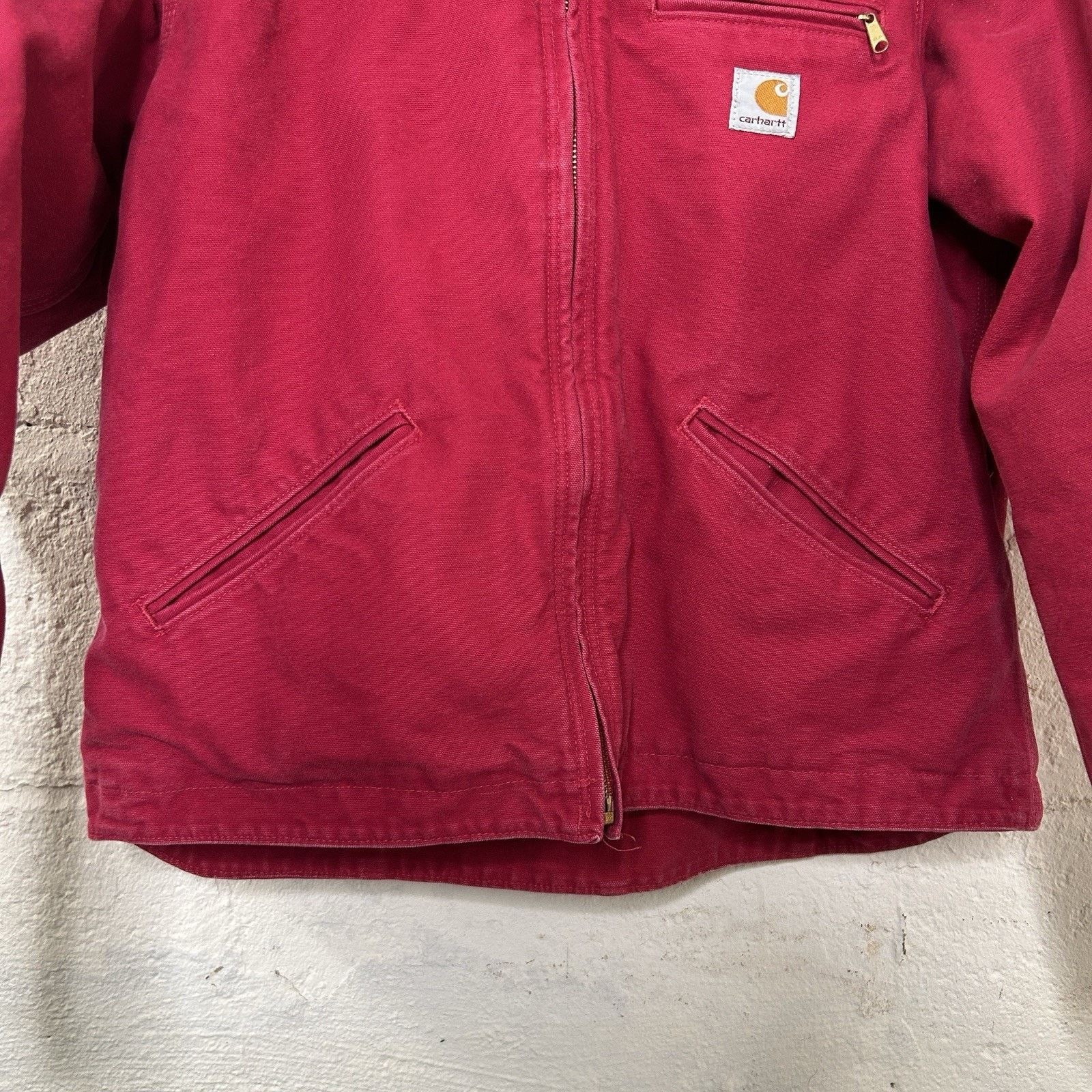 Carhartt Carhartt Sherpa-Lined Hooded Detroit Jacket “Scarlet” WJ141 Size US L / EU 52-54 / 3 - 4 Thumbnail
