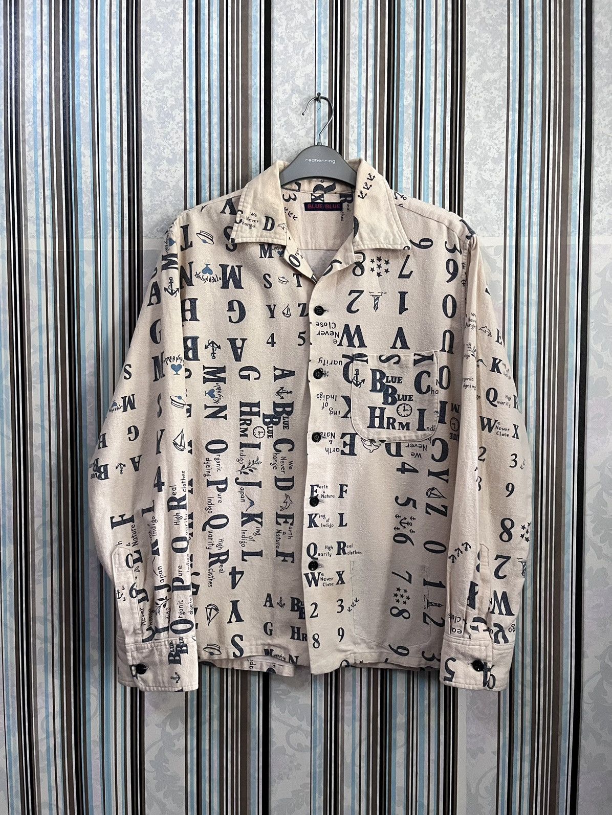 Blue Blue Japan 1990s SAMPLE edition hidden pocket arts #F3 Size US XS / EU 42 / 0 - 2 Thumbnail