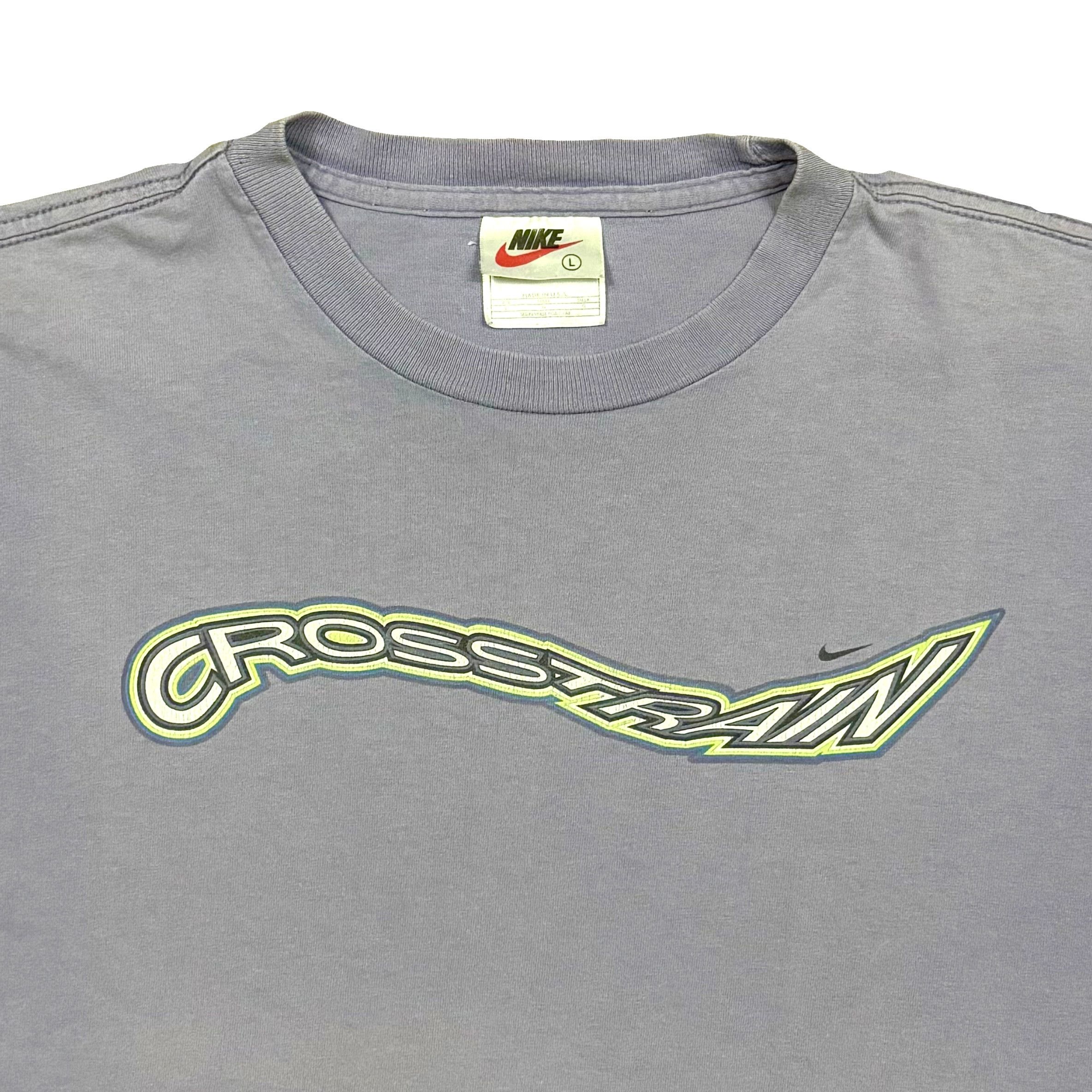 Nike × Vintage VTG 90s Faded Nike Crosstrain Lavender Graphic T Shirt Size US L / EU 52-54 / 3 - 3 Thumbnail