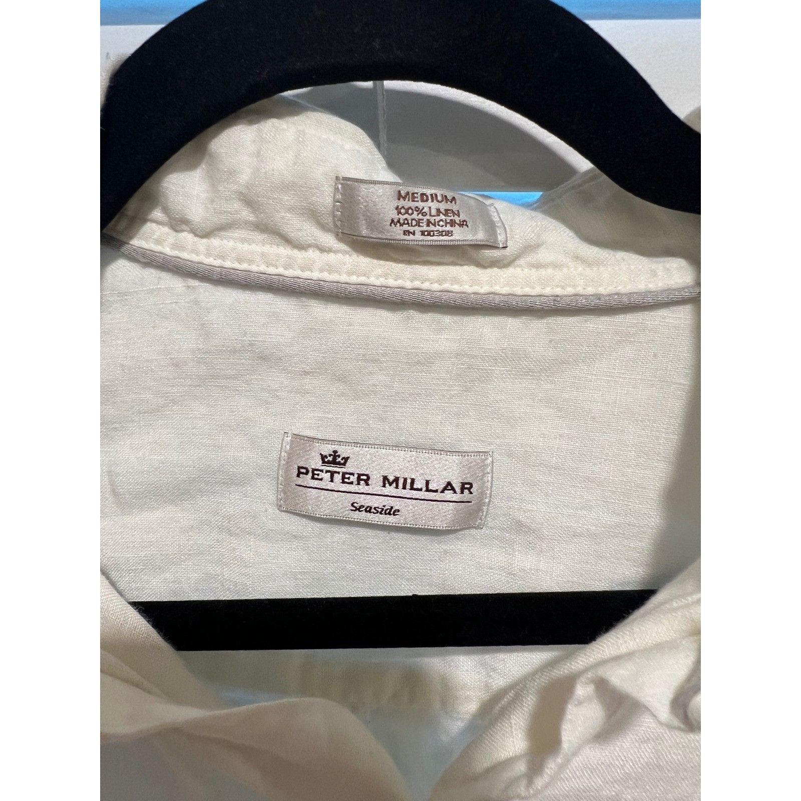 Peter Millar Peter Millar Seaside 100% Linen Shirt Mens Medium Blue Ombre Size US M / EU 48-50 / 2 - 2 Thumbnail