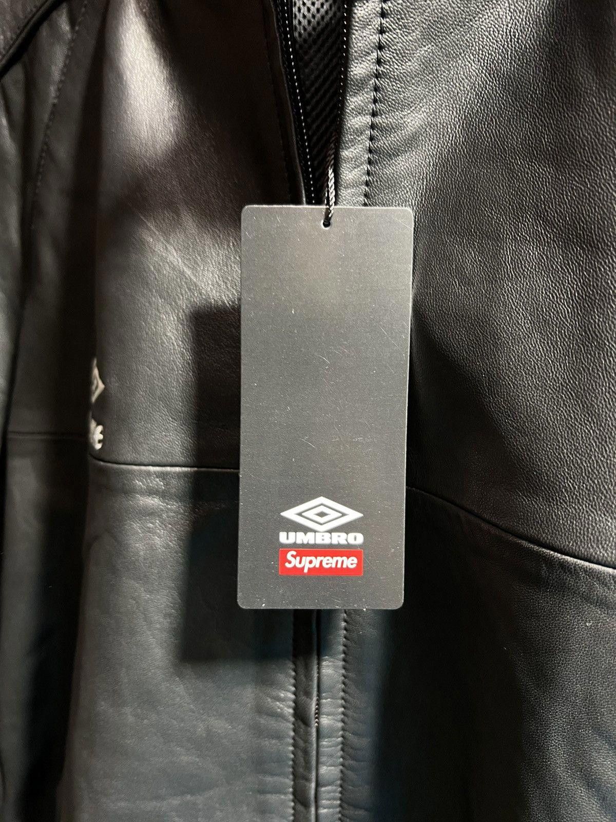 Supreme Supreme Umbro Black Leather Jacket Size US L / EU 52-54 / 3 - 4 Thumbnail