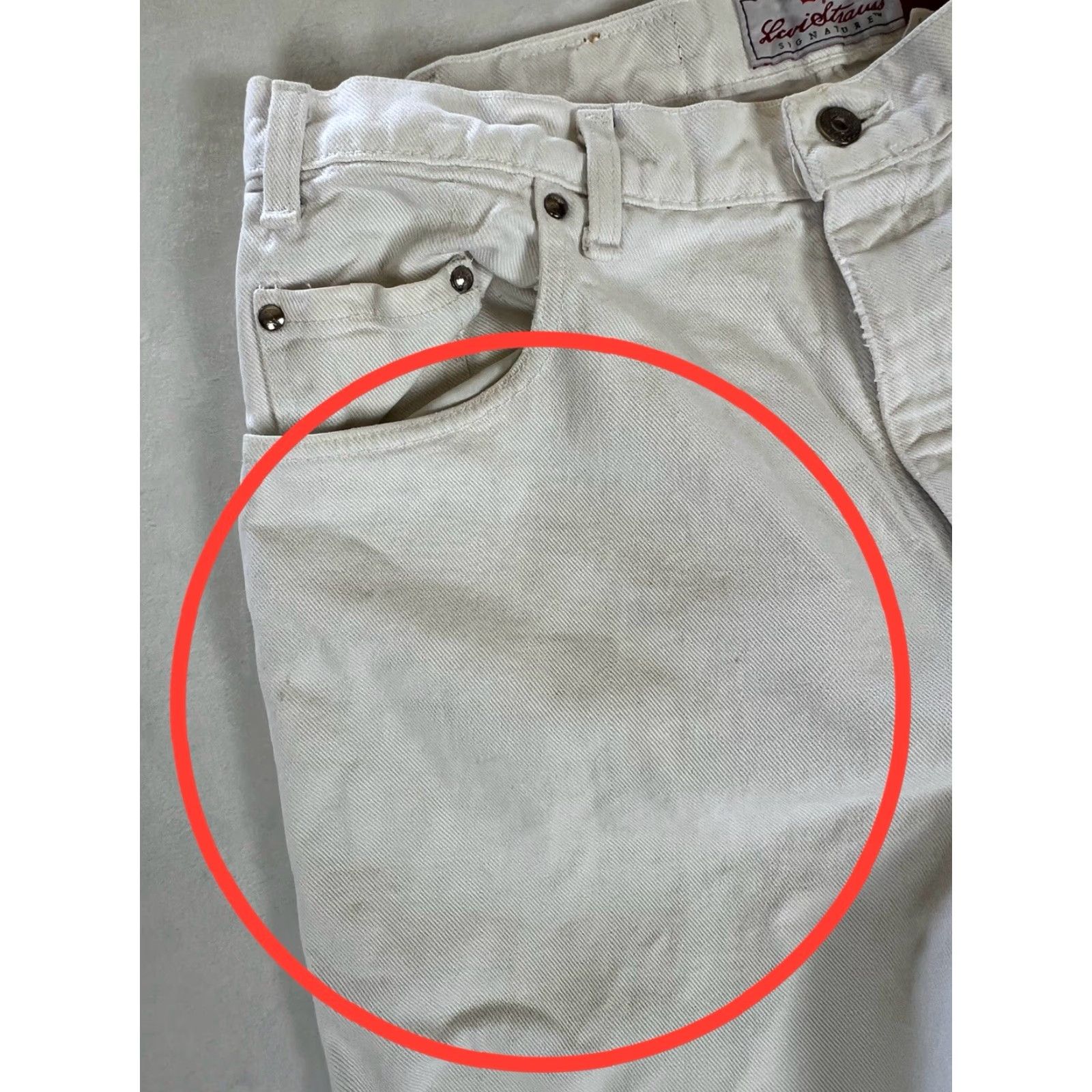 Levi's VINTAGE Levi’s 545 Orange Tab White Jeans Size 36x30 Made In USA Loose Fit 90s Mens Jeans Size US 36 / EU 52 - 6 Thumbnail