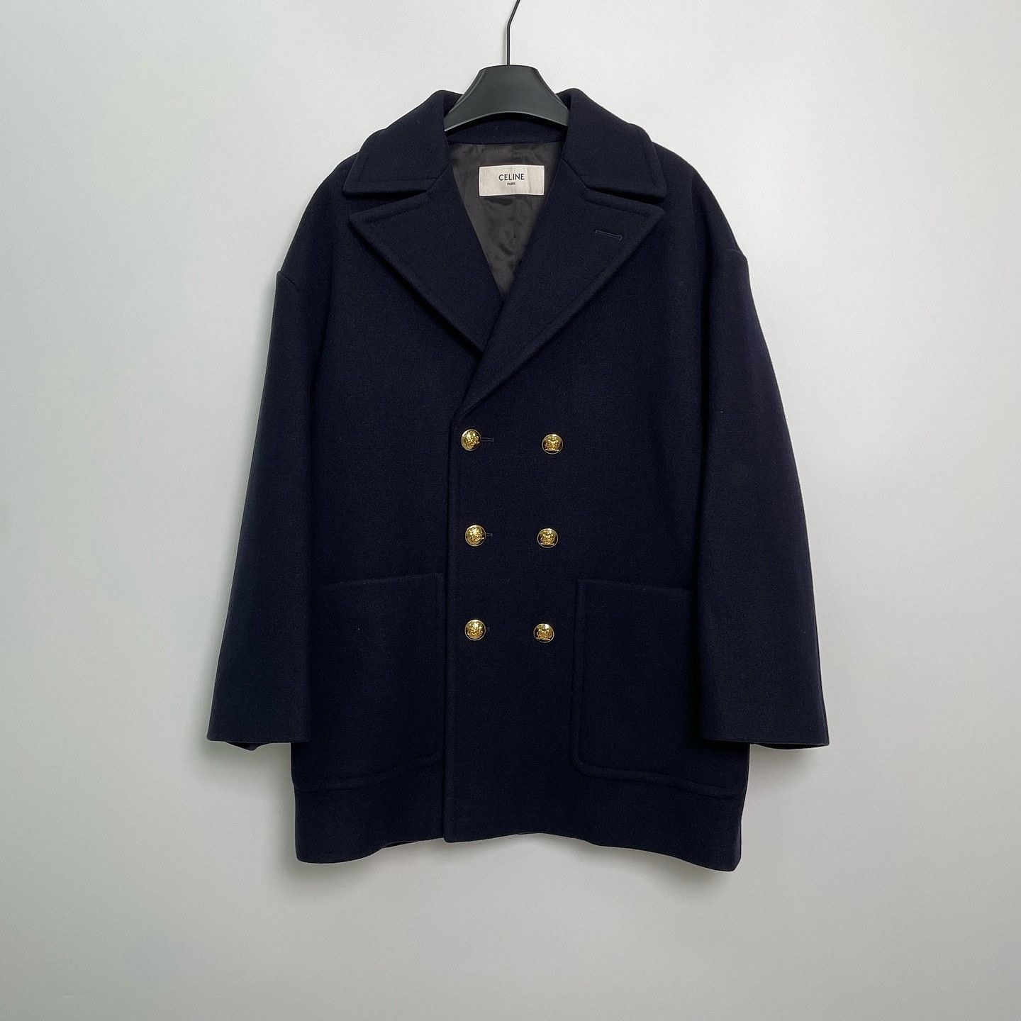Celine Celine Wool Double-Breasted Coat Size 36 Size XS / US 0-2 / IT 36-38 - 1 Thumbnail