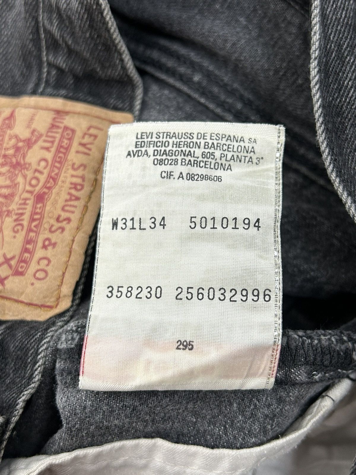 Levi's 90s Vintage Levi's 501 1994 Straight Fit Denim Jeans W31/L34 Size US 31 - 16 Thumbnail
