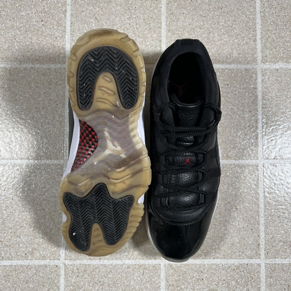 Jordan Brand Air Jordan 11 Retro Low 72-10 Mens Size 10.5 Black Size US 10.5 / EU 43-44 - 4 Thumbnail