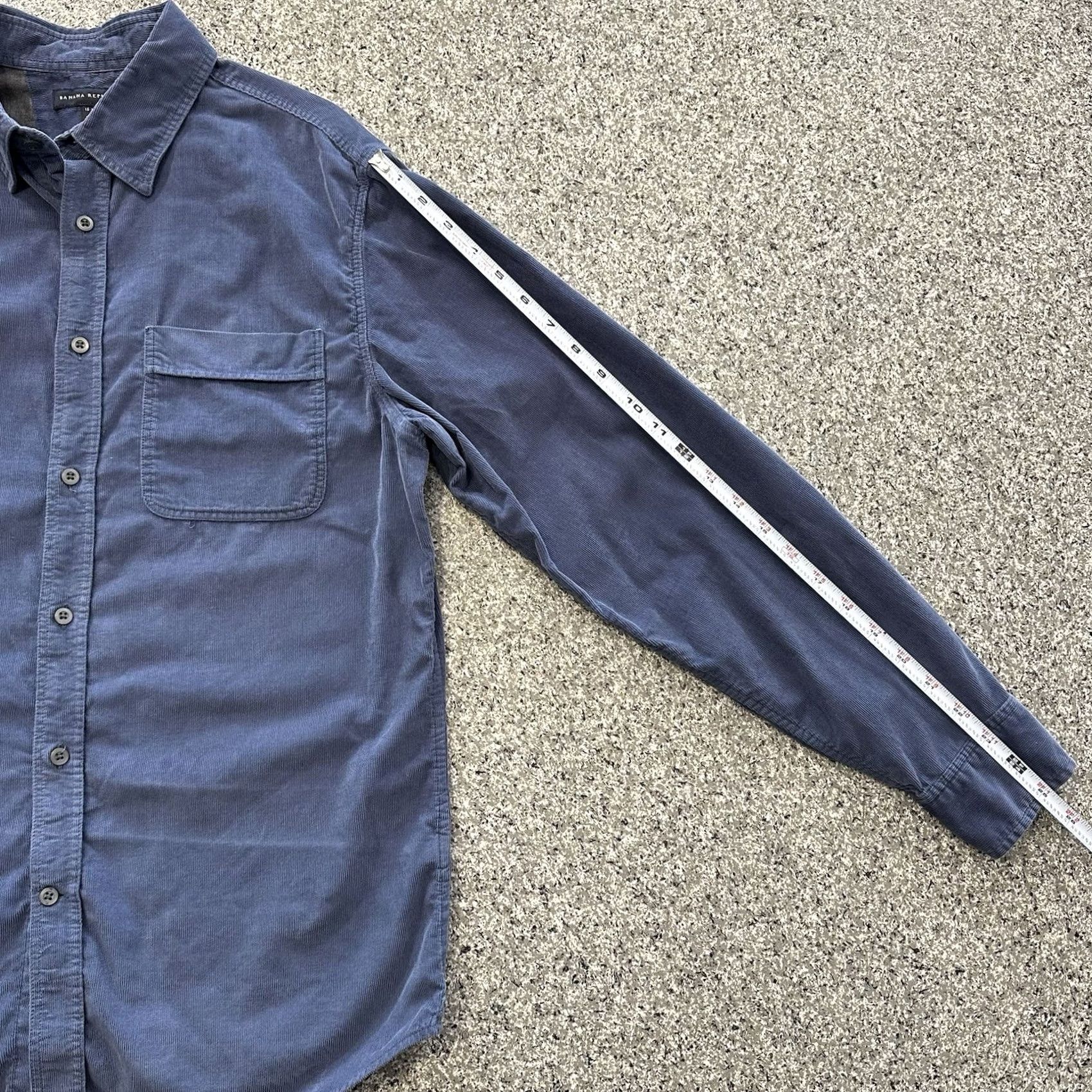 Banana Republic Banana Republic Corduroy Shirt Mens M Blue Long Sleeve Button-Up Casual Cotton Corduroy Shirt Size US M / EU 48-50 / 2 - 6 Thumbnail