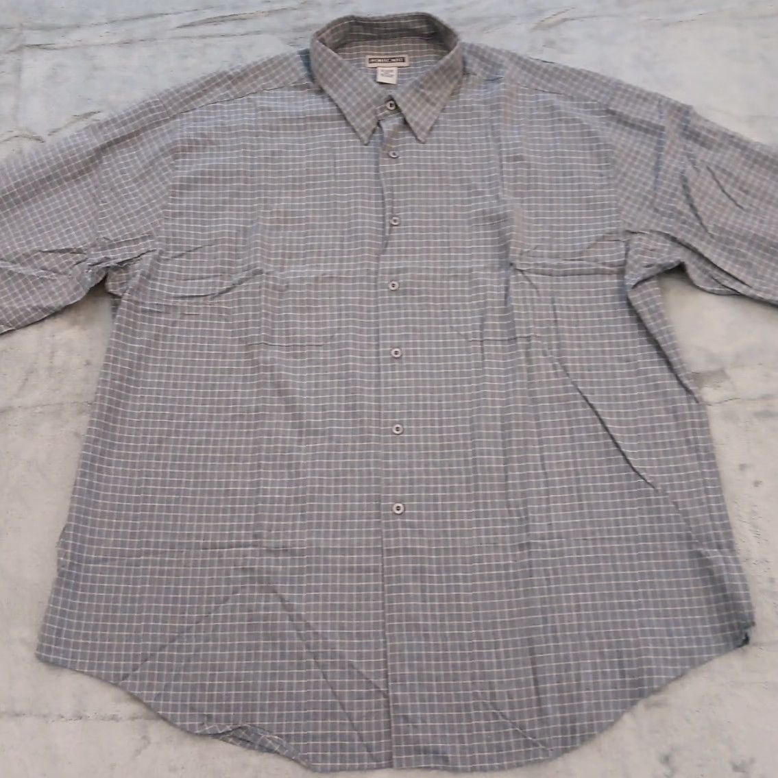Castore Forecast Shirt Mens 2XL Gray Beige Plaid Long Sleeve Button-Down Shirt Size US XXL / EU 58 / 5 - 4 Thumbnail