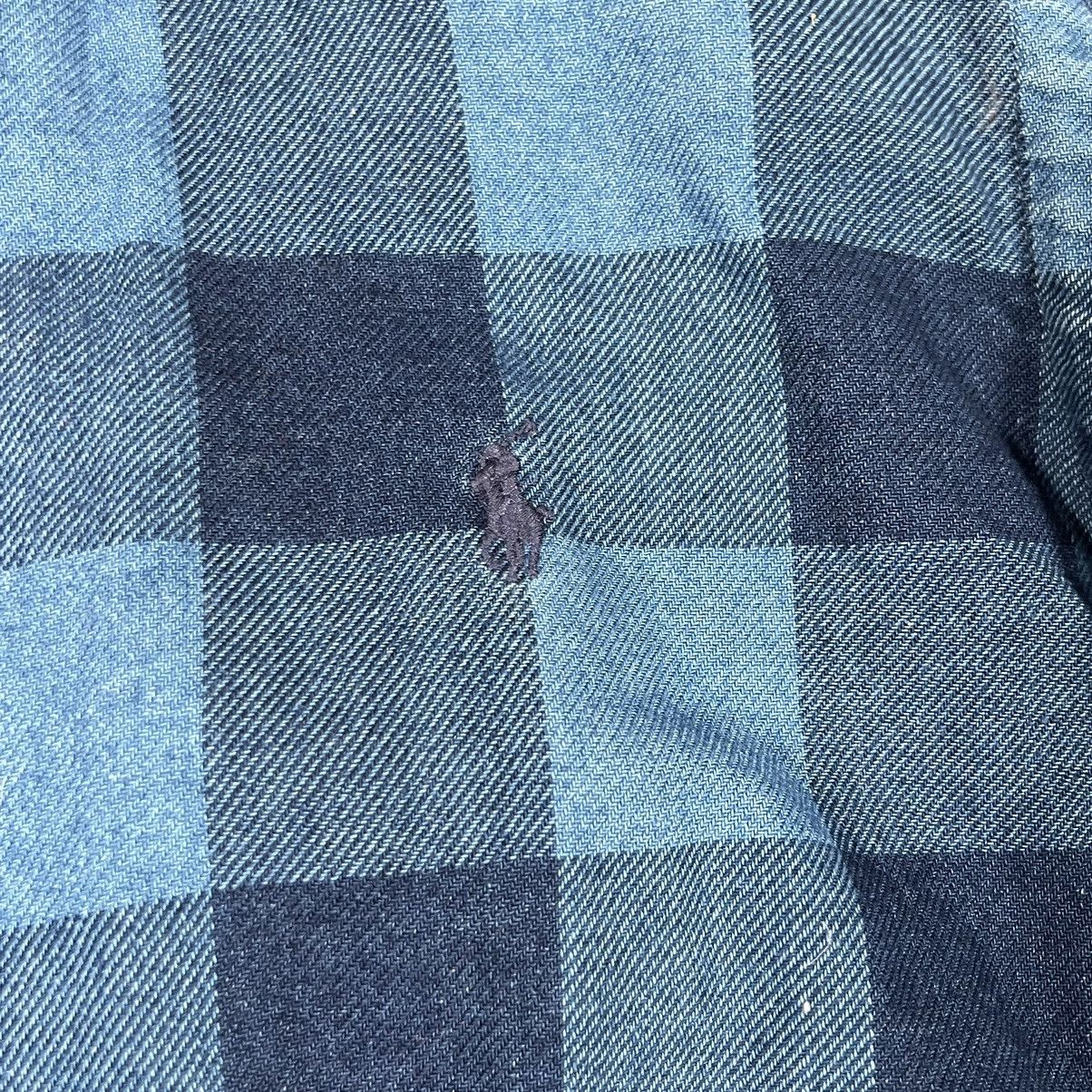 Other × Polo Ralph Lauren Polo Ralph Lauren Blue Indigo Plaid Denim Button Up Pocket Size US M / EU 48-50 / 2 - 5 Thumbnail
