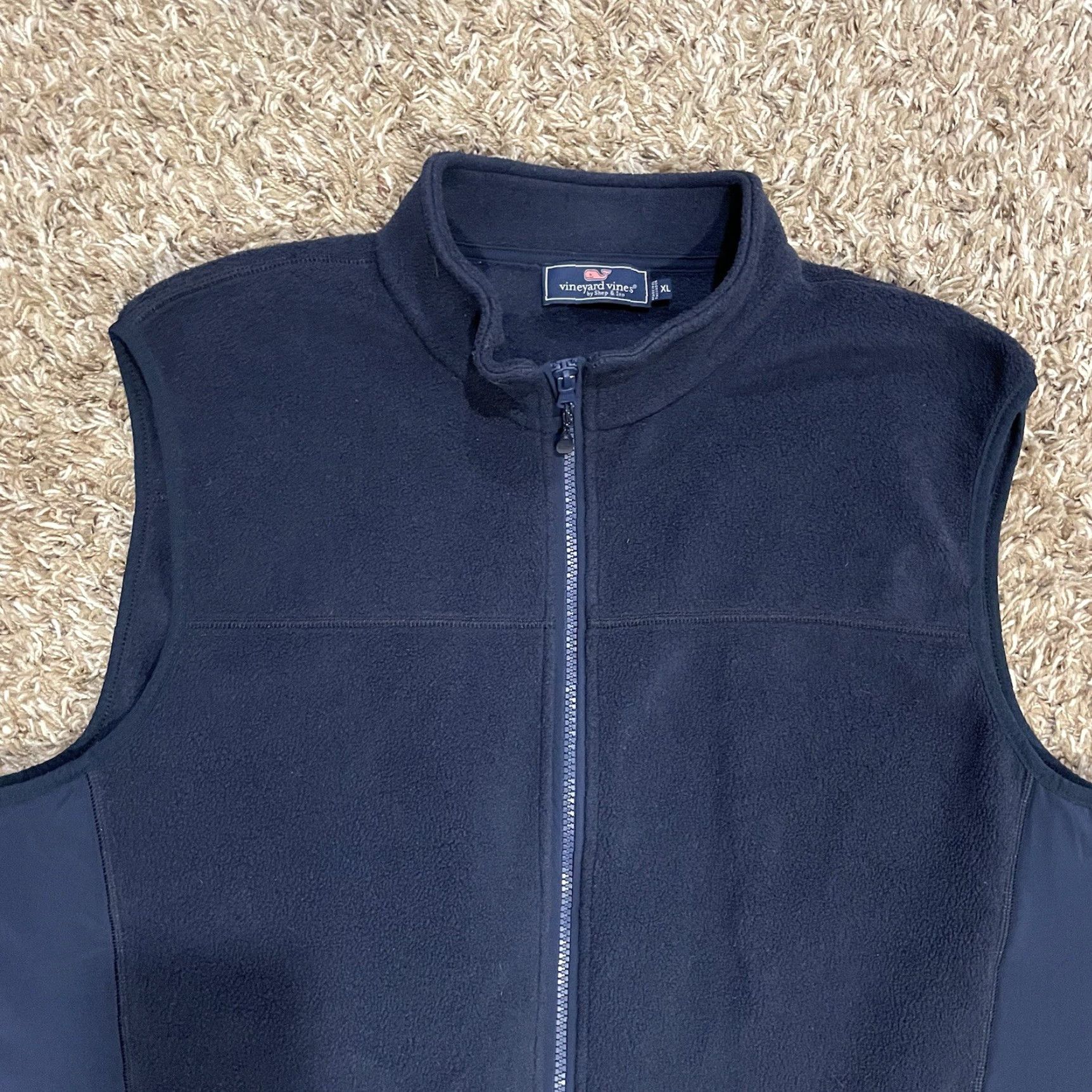 Vineyard Vines Vineyard Vines by Shep & Ian Fleece Vest Unisex XL Blue Full Zip Vest Pockets Logo Whale Size US XL / EU 56 / 4 - 3 Thumbnail