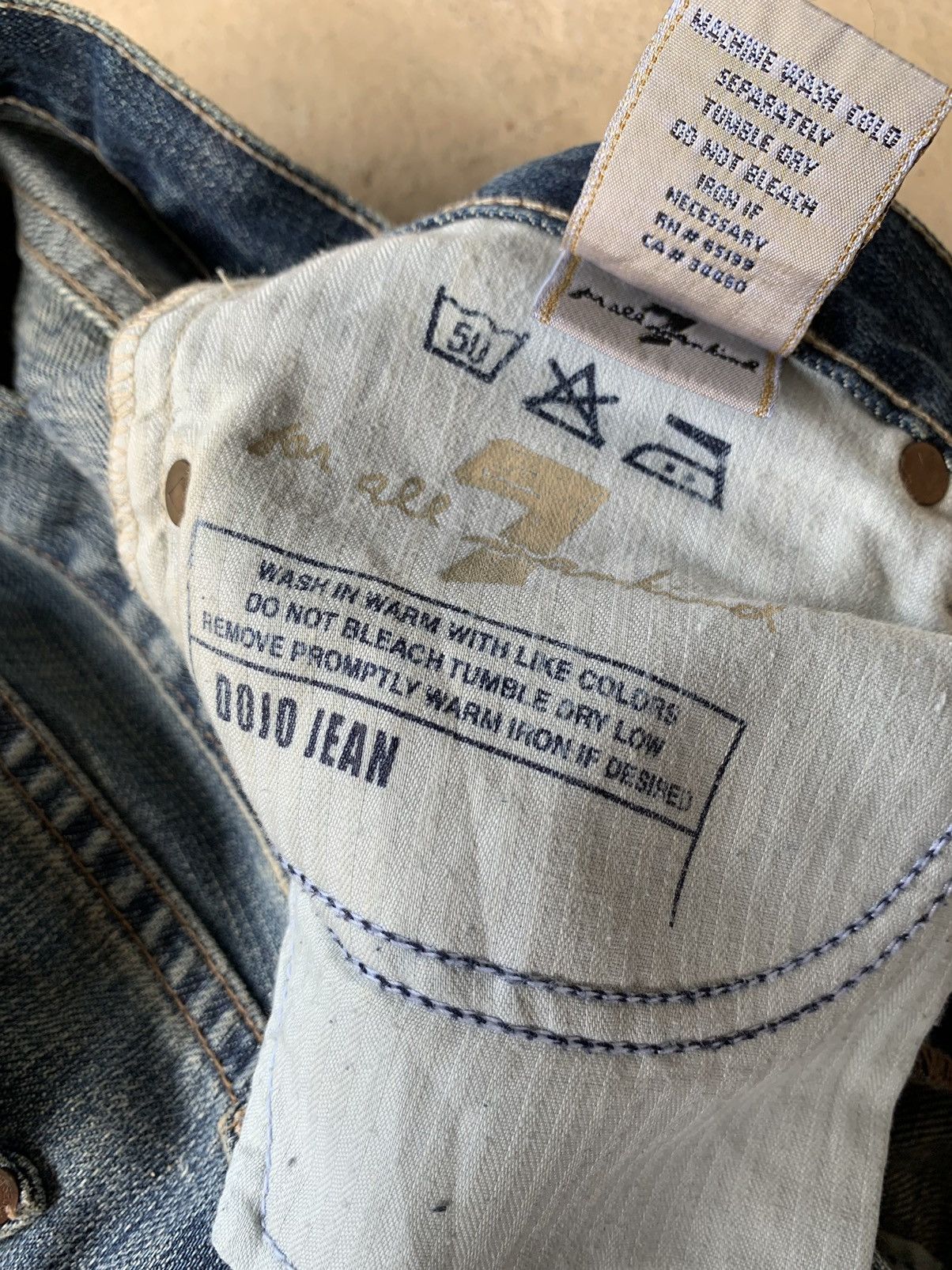 Japanese Brand × Le Grande Bleu (L.G.B.) MAKIND SEVEN FOR ALL FLARE DISTRESSED DENIM Size US 28 / EU 44 - 7 Thumbnail