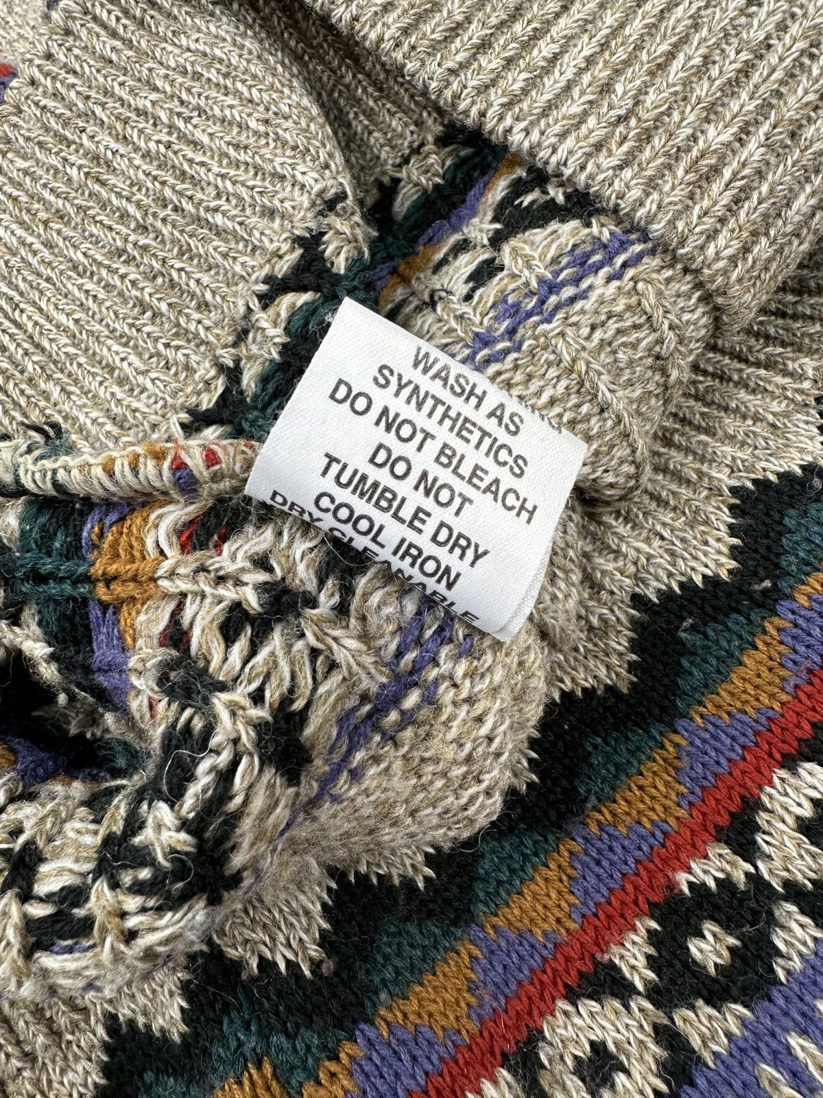 Vintage The Sweater Shop Vintage Men's Striped Knit Acrylic Jumper Size US L / EU 52-54 / 3 - 10 Thumbnail