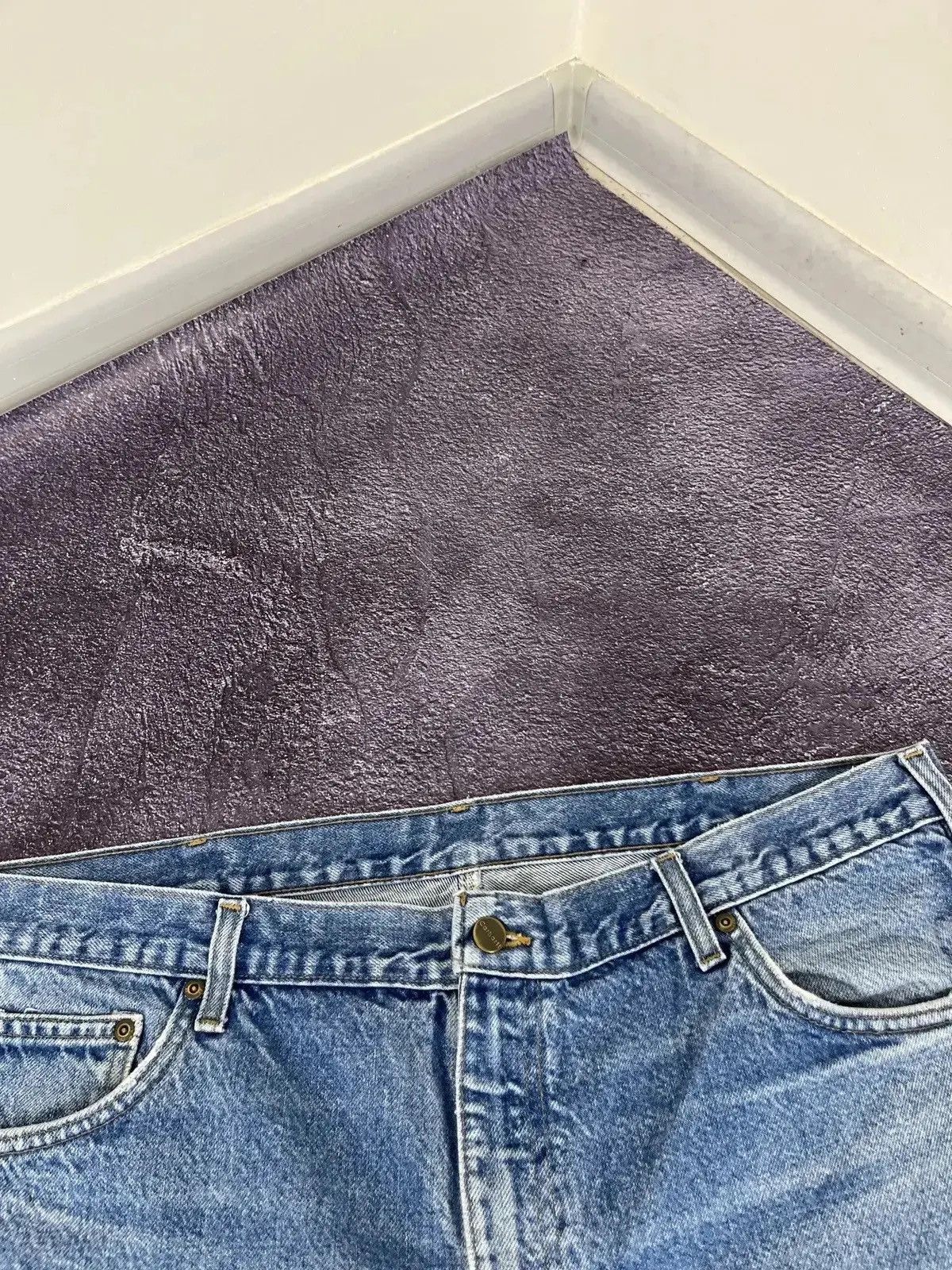 Carhartt × Vintage Vintage Carhartt 90s Faded Light Blue Hype Denim Baggy Jeans Size US 38 / EU 54 - 7 Thumbnail
